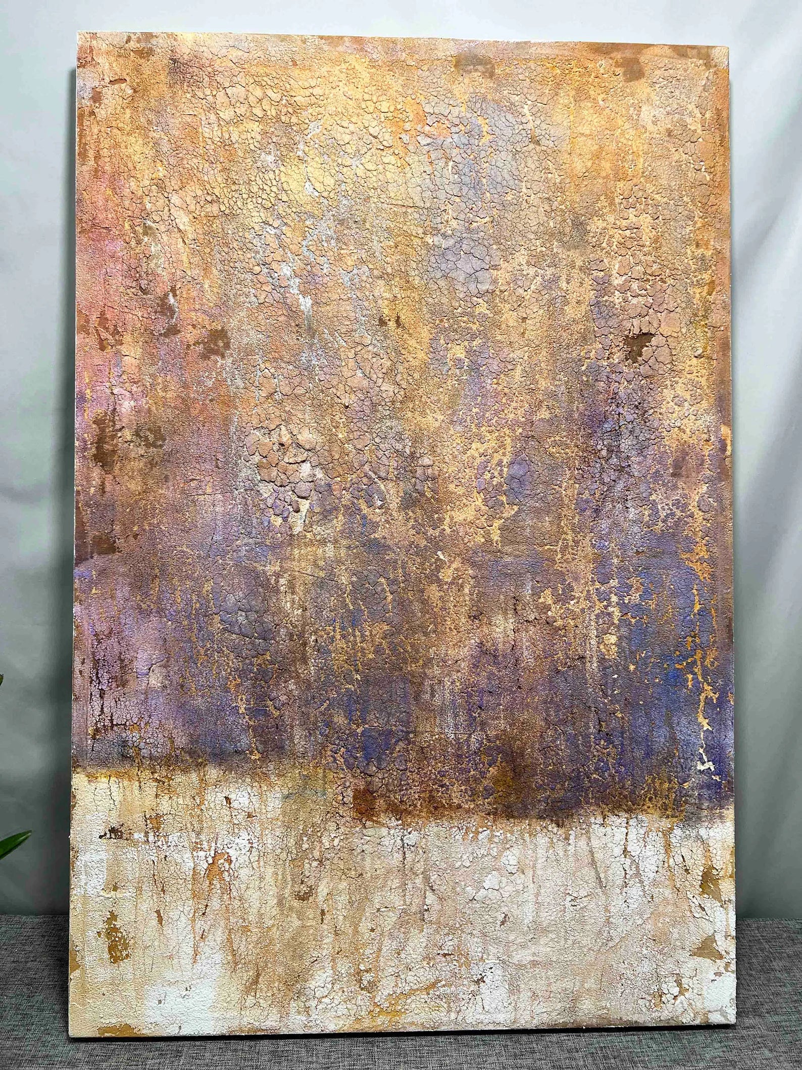 Textured Vintage Opulence | Rust Violet