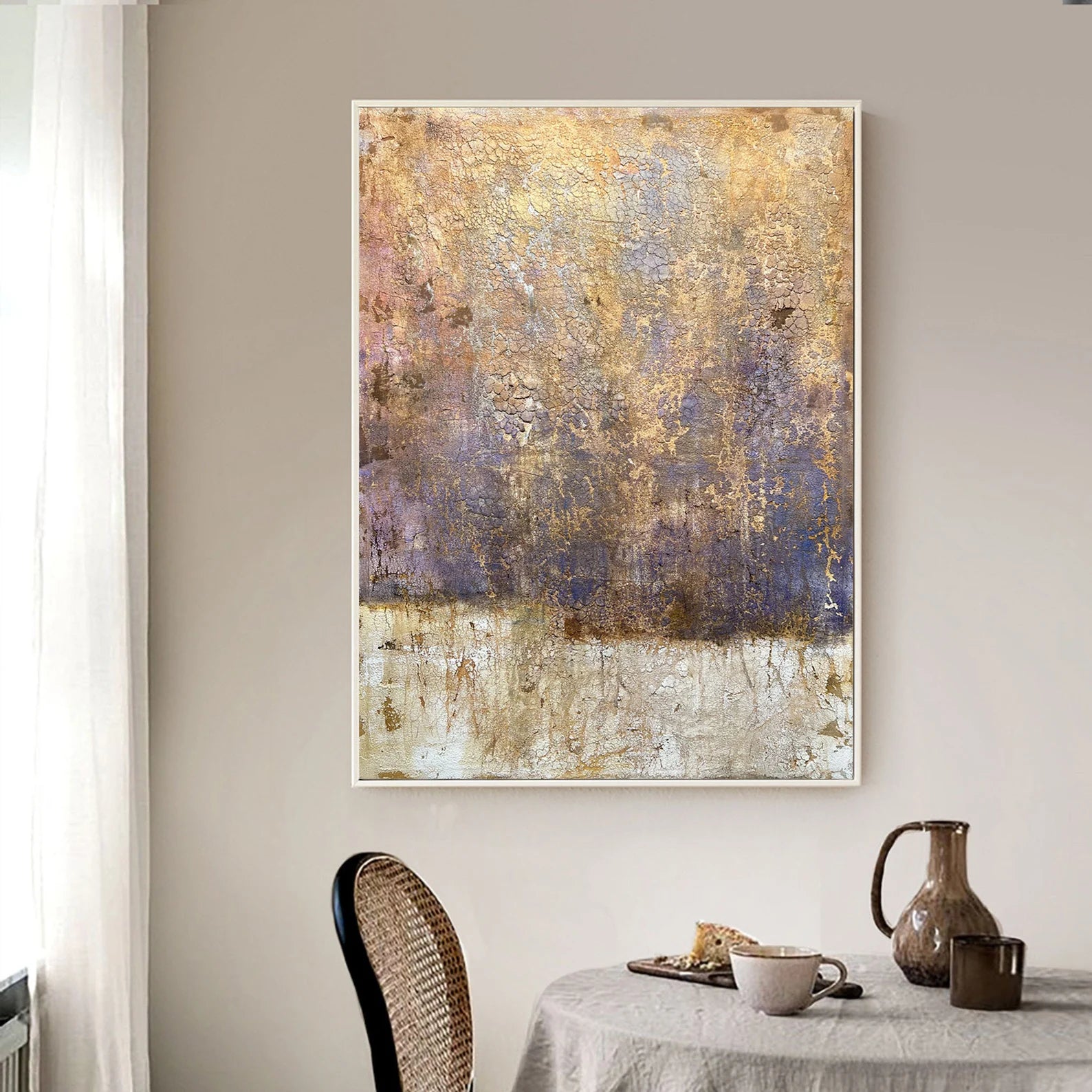 Textured Vintage Opulence | Rust Violet