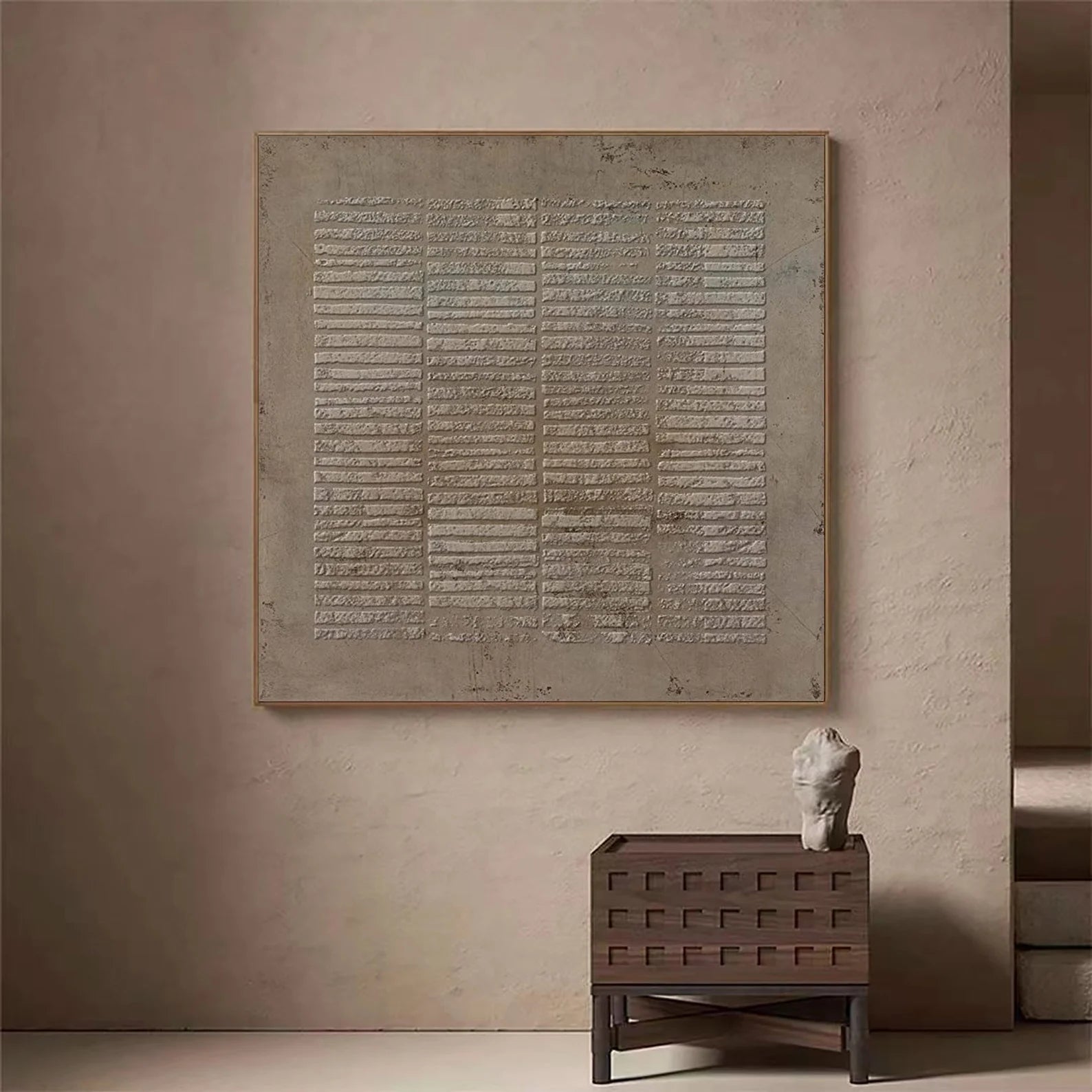 Textured Grid Line Art | Subtle Refinement