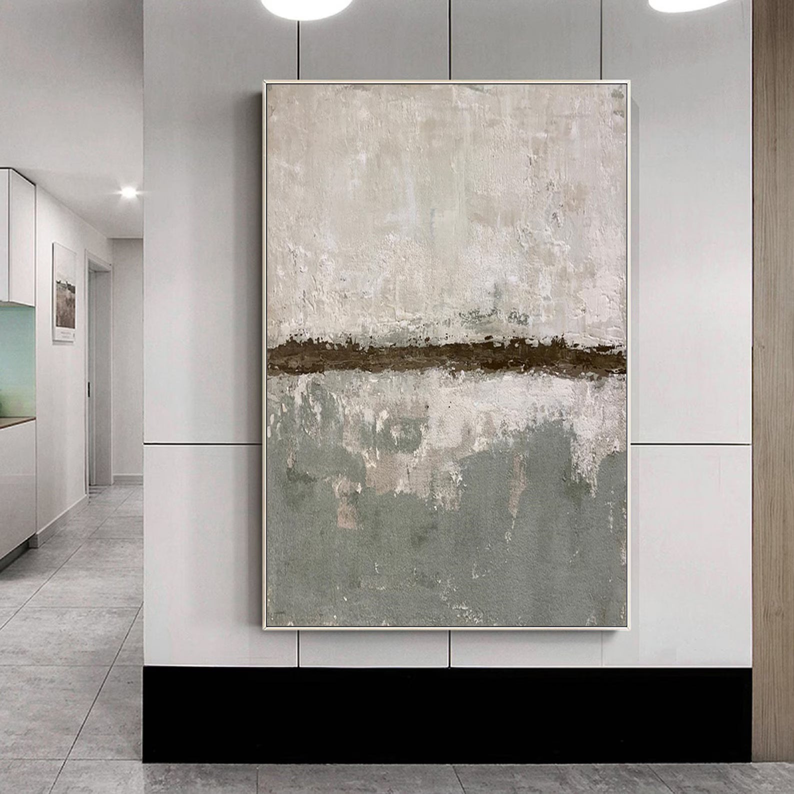 Textured Neutral Elegance | Gray Beige