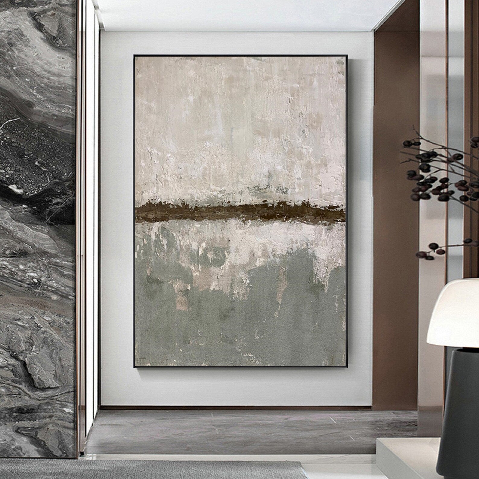 Textured Neutral Harmony | Grey Beige