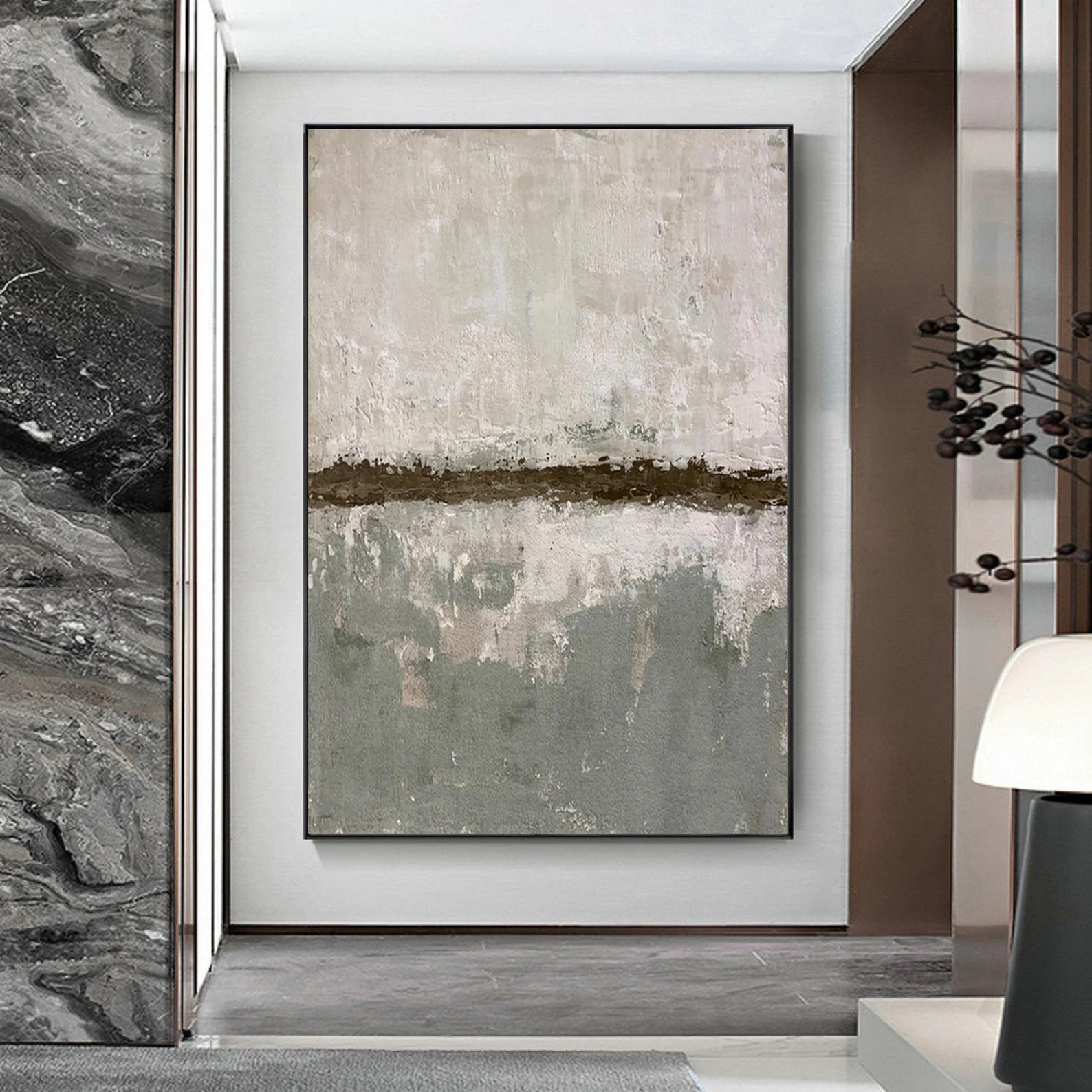 Textured Neutral Elegance | Gray Beige