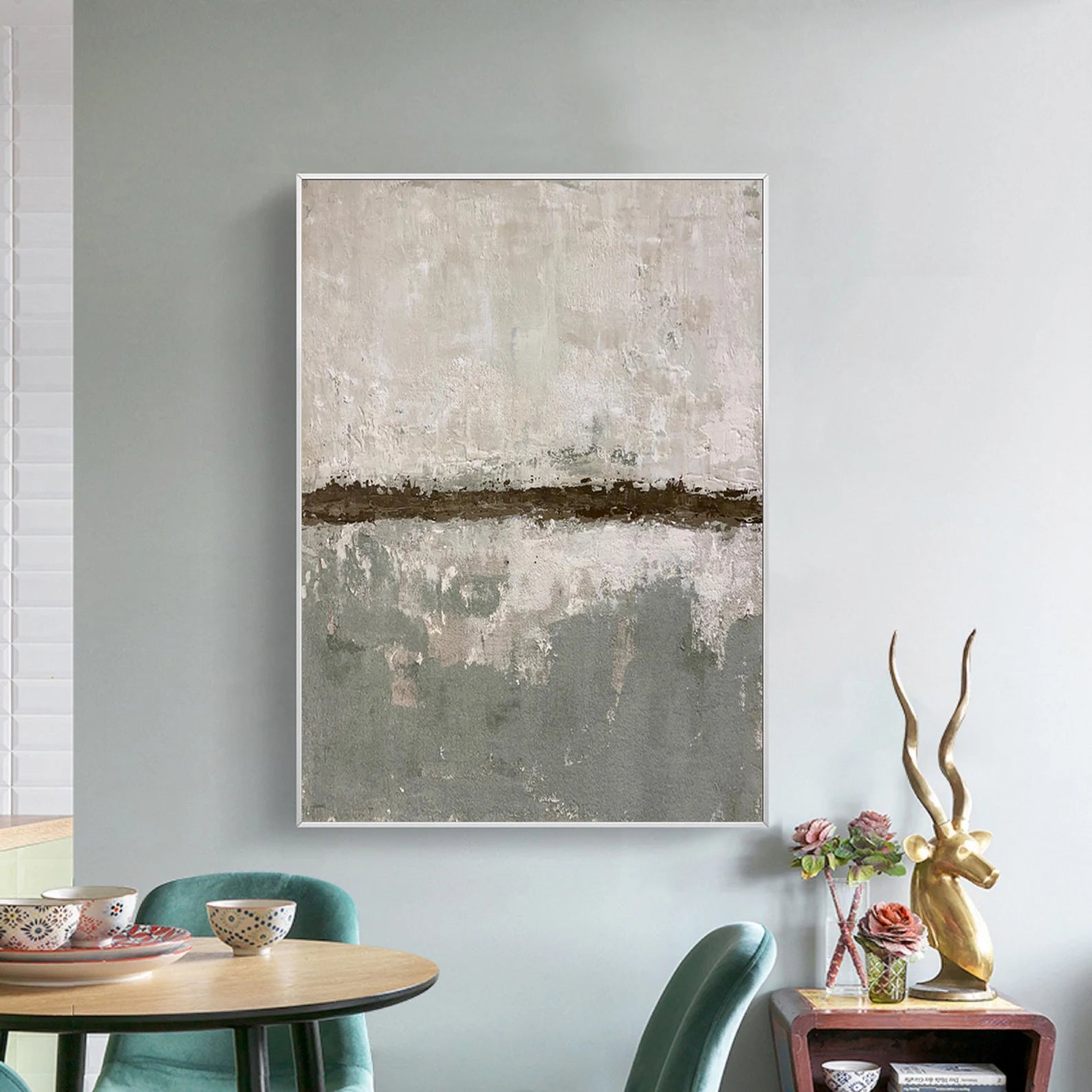 Textured Neutral Harmony | Grey Beige