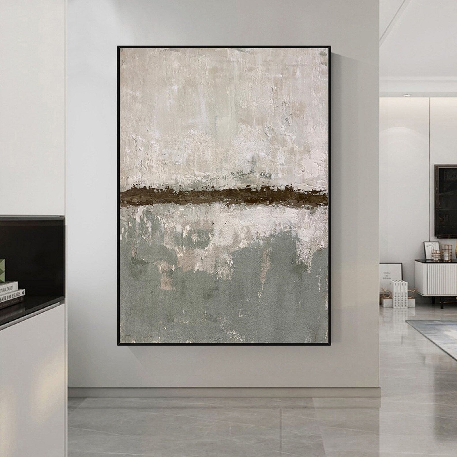 Textured Neutral Elegance | Gray Beige