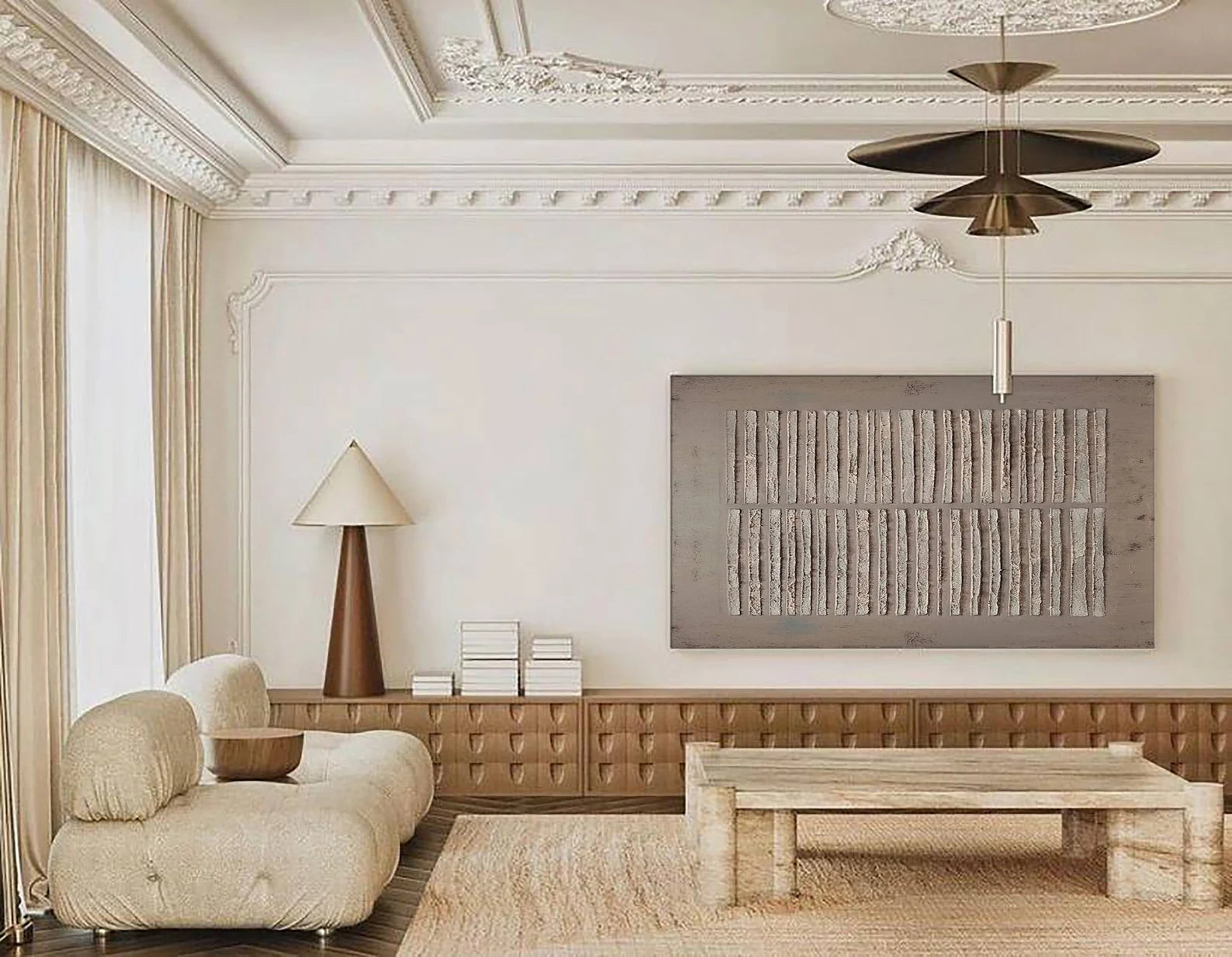 Textured Gray Line Art | Understated Sophistication