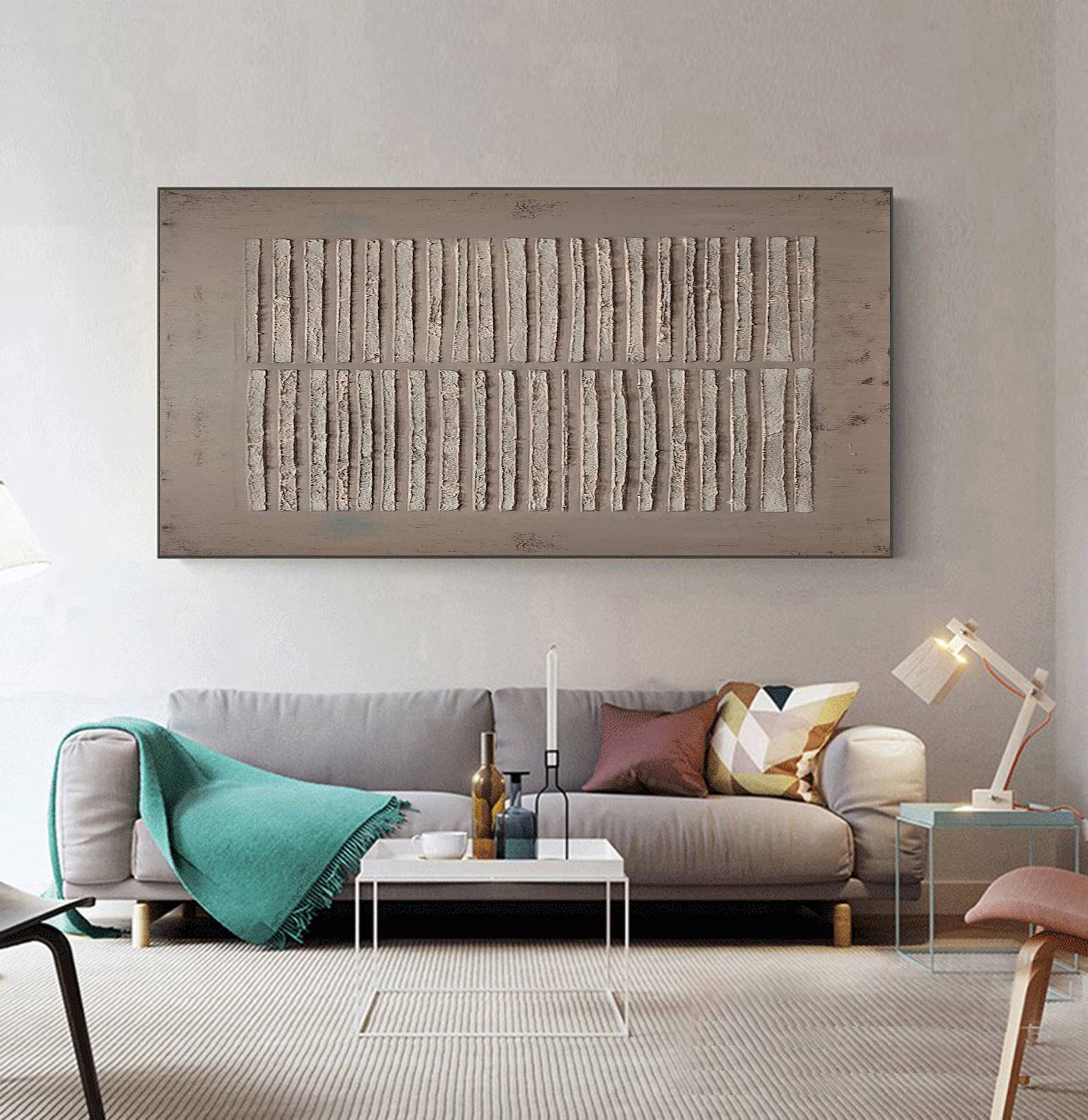 Textured Gray Line Art | Understated Sophistication