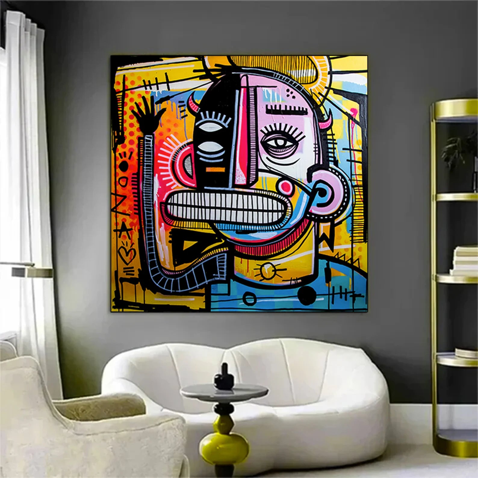 Dynamic Abstract Figure | Vivid Palette