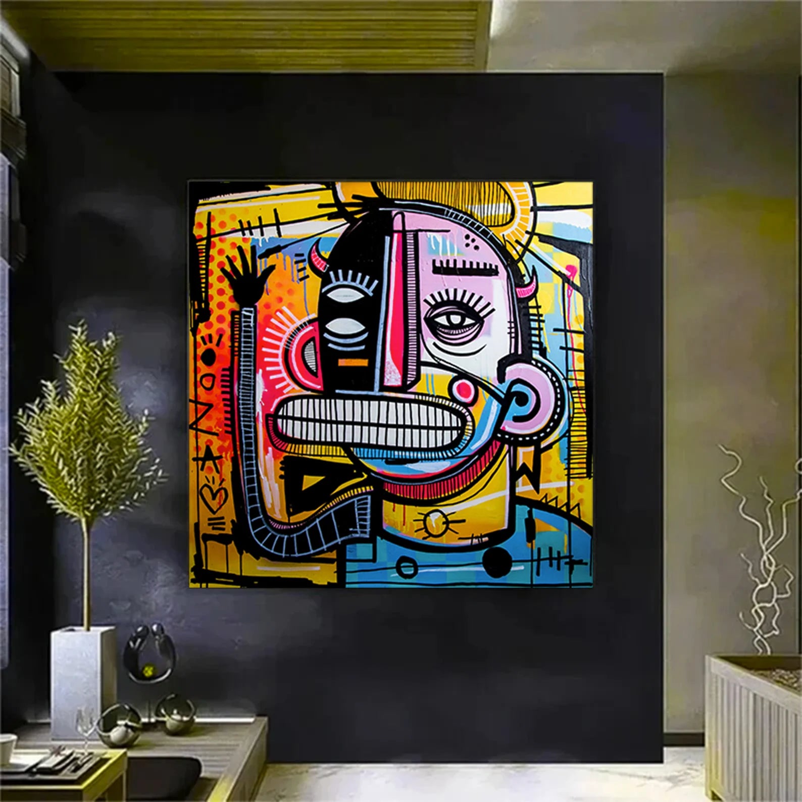 Dynamic Abstract Figure | Vivid Palette