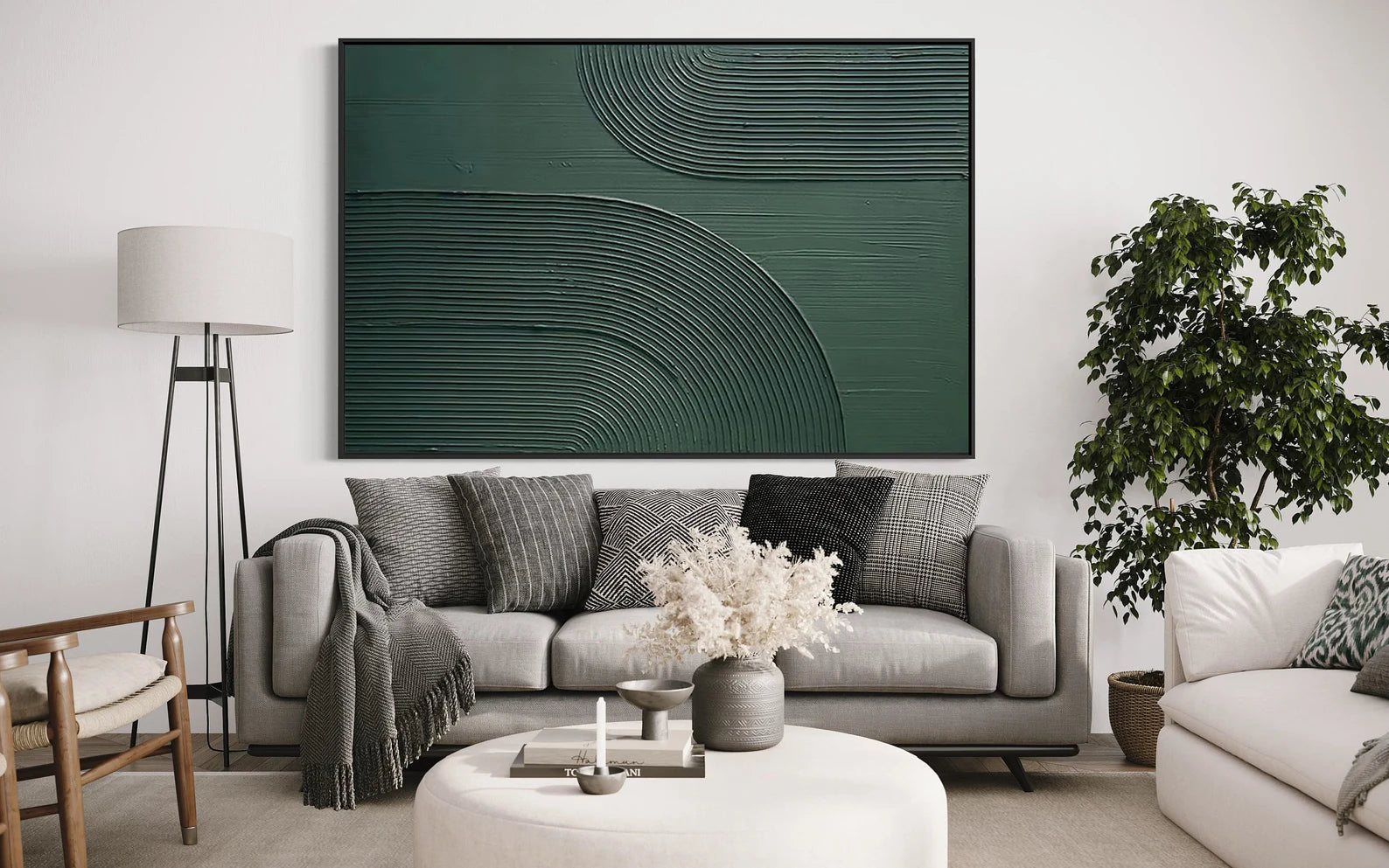 Textured Geometric Sophistication | Green Minimal