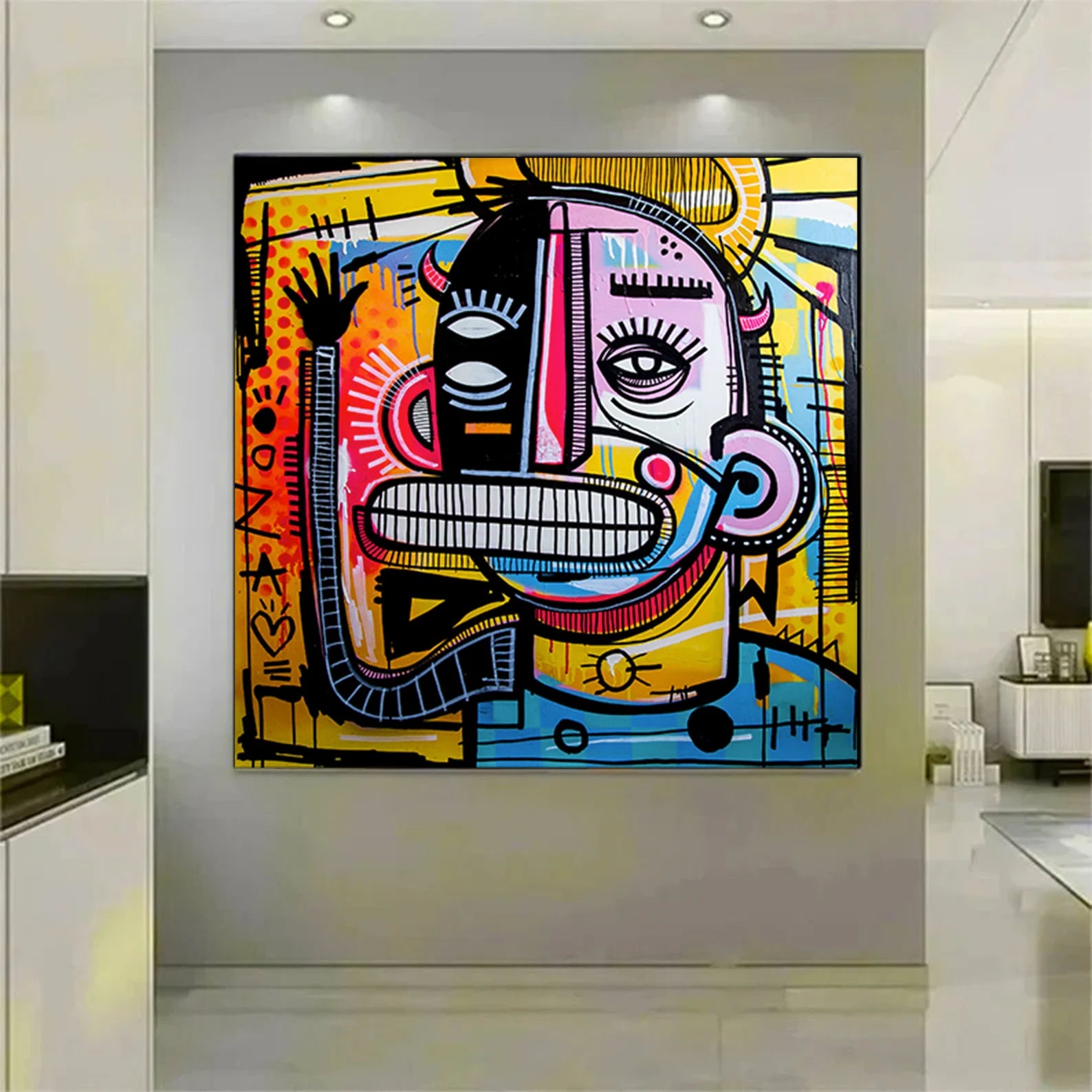 Dynamic Abstract Figure | Vivid Palette