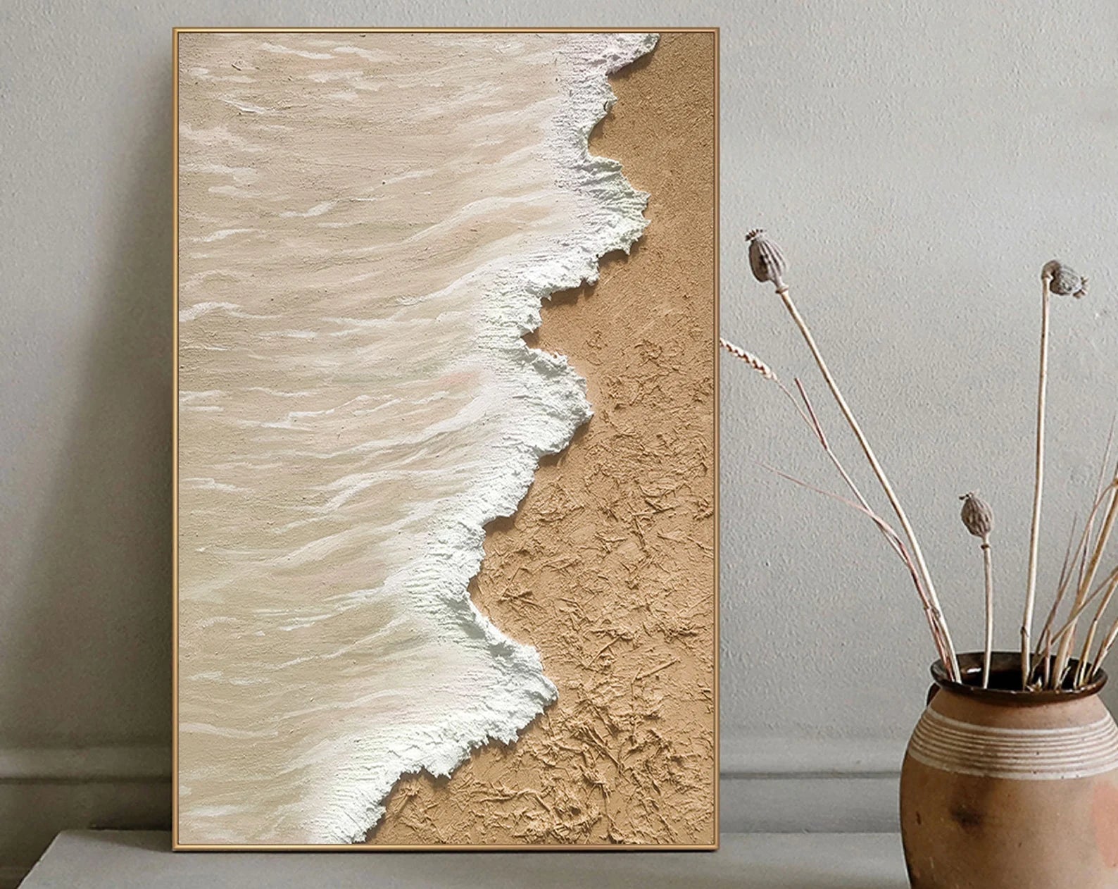 Textured Coastal Opulence | Sand Wave