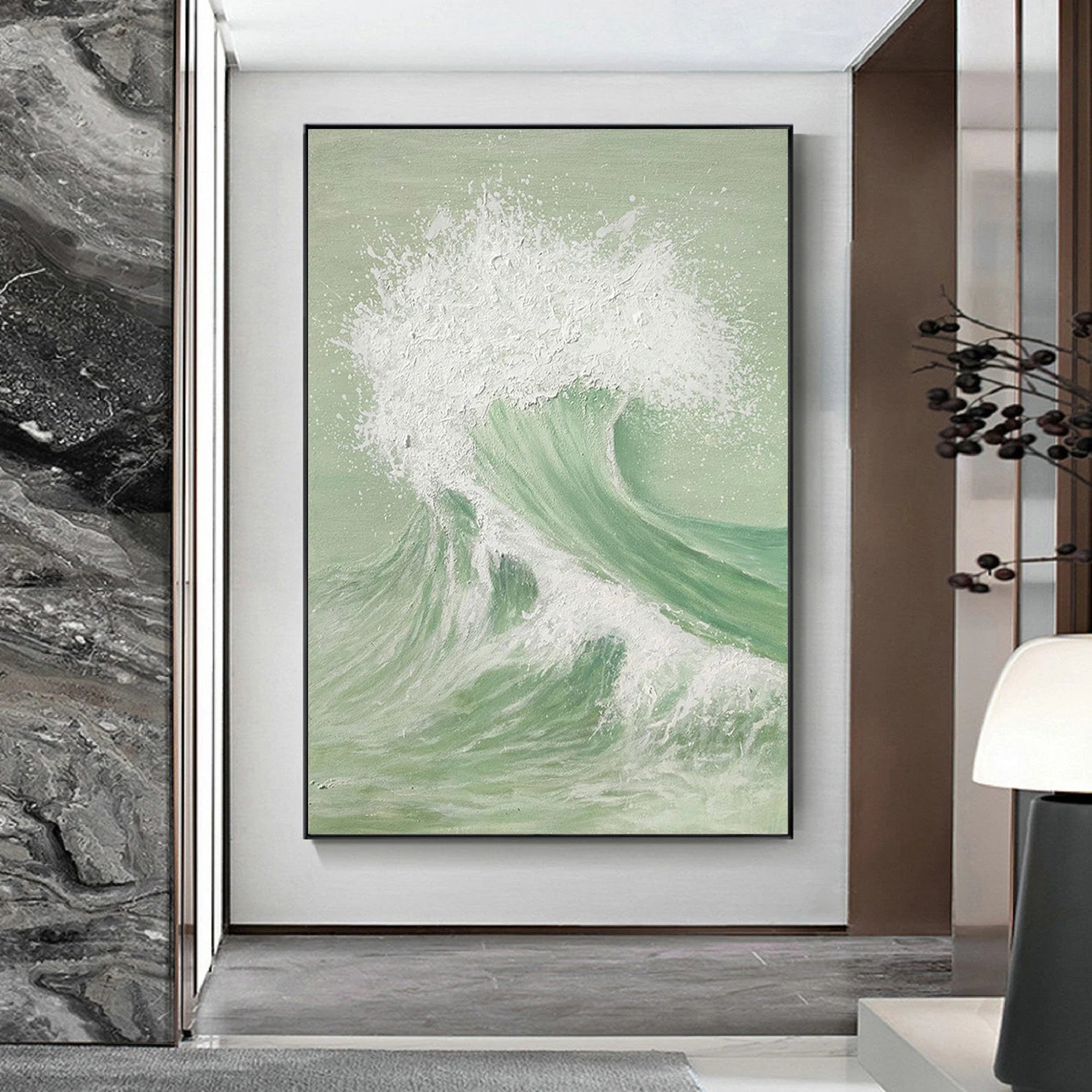 Textured Wave Vitality | Mint White
