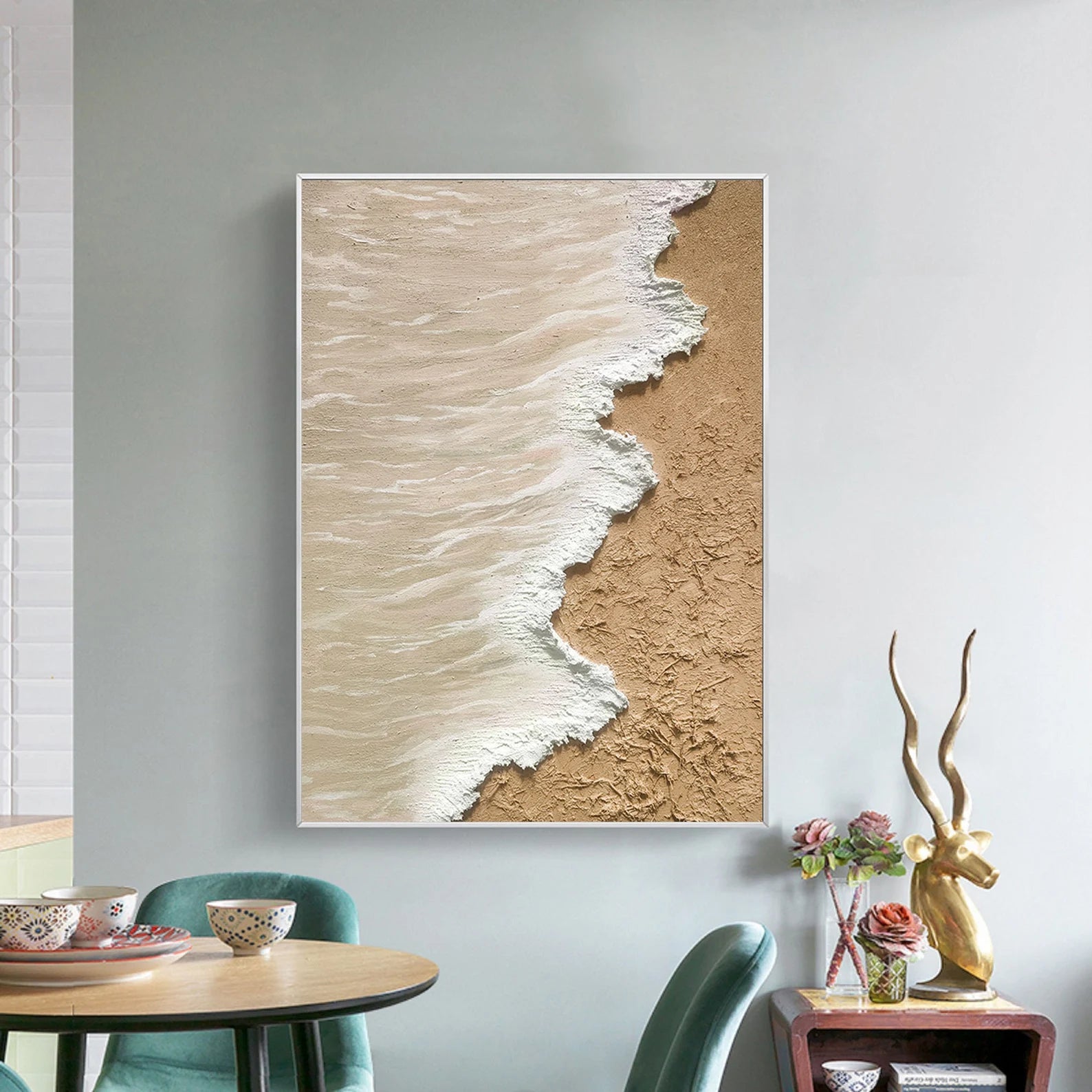 Textured Coastal Opulence | Sand Wave