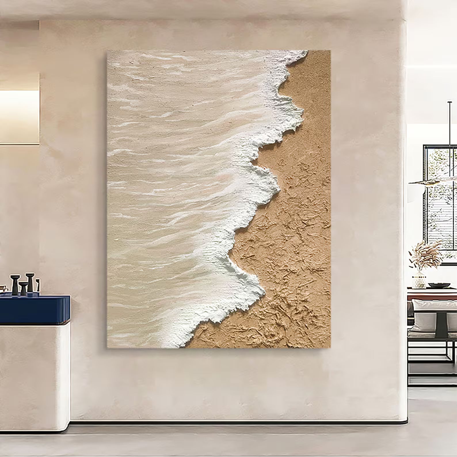 Textured Coastal Opulence | Sand Wave