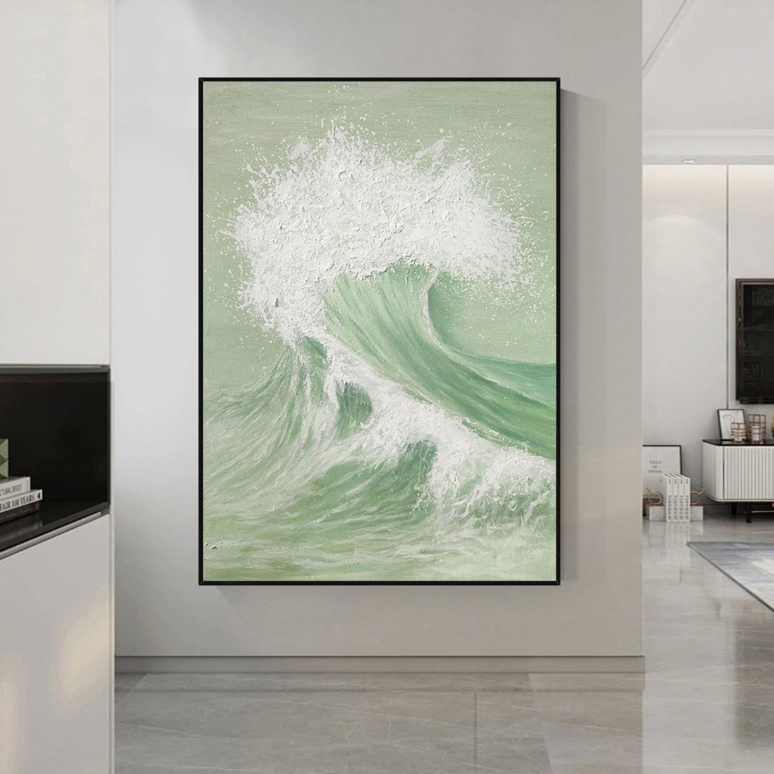 Textured Wave Vitality | Mint White