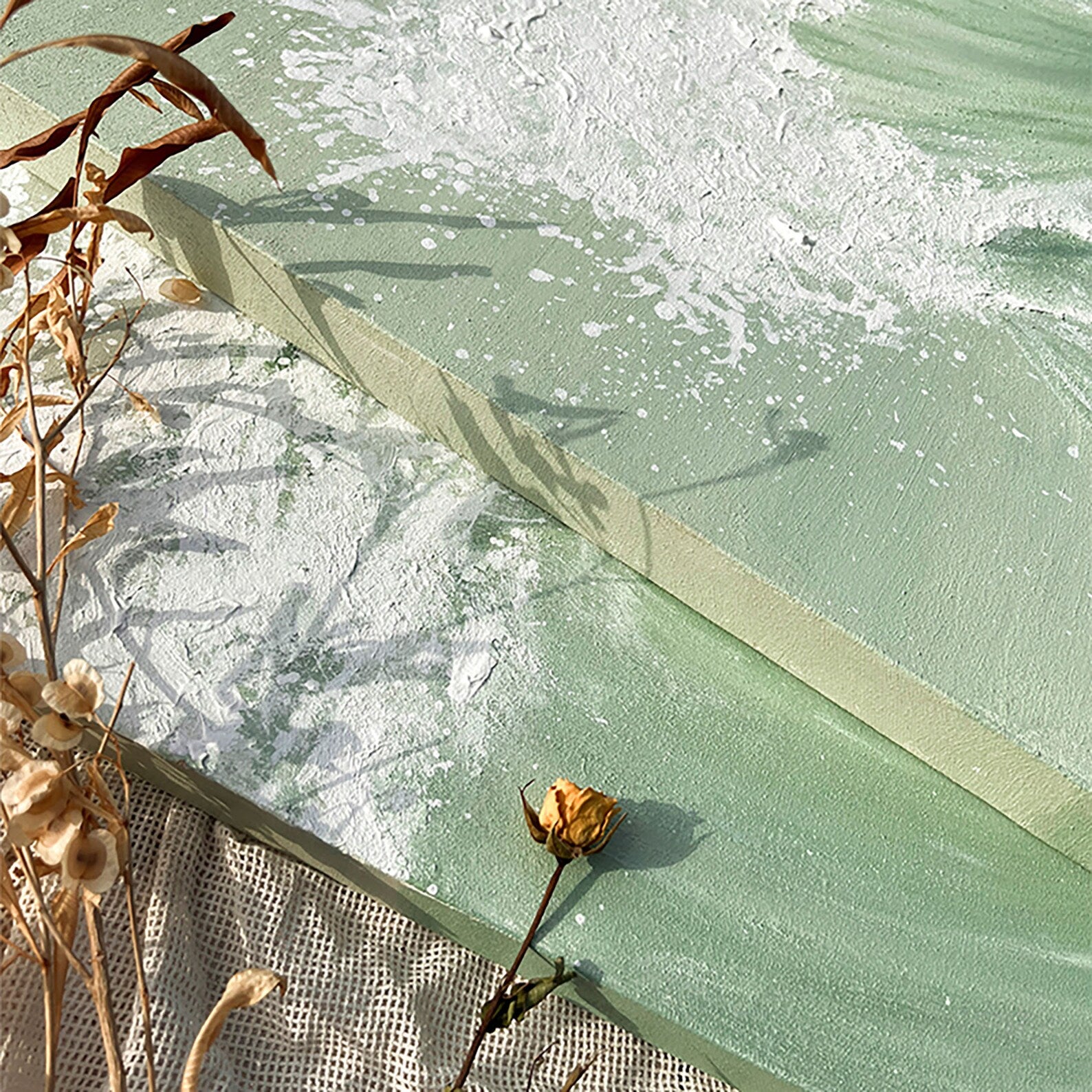 Textured Wave Vitality | Mint White