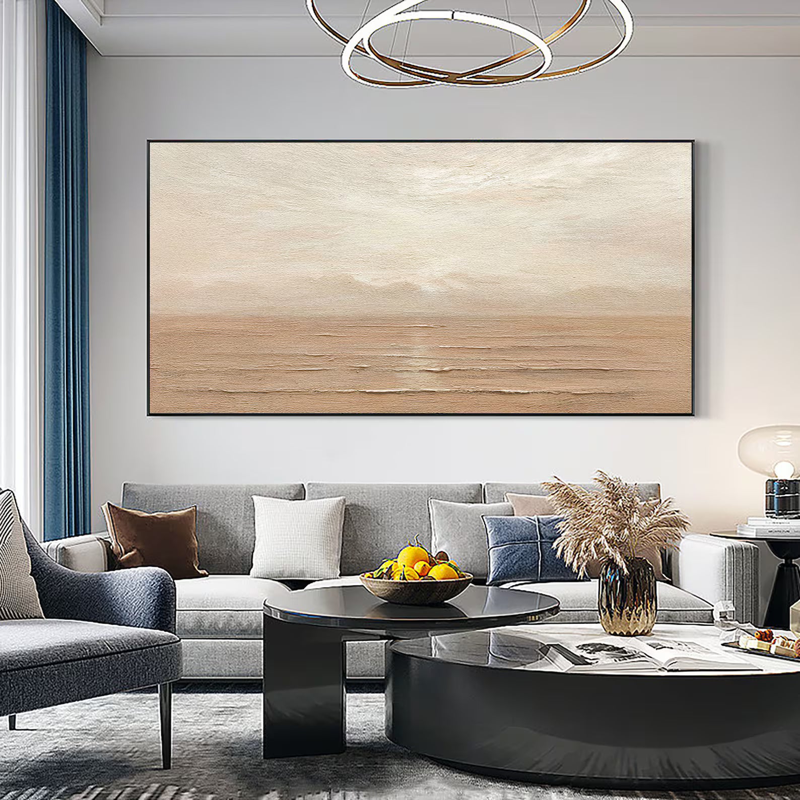 Textured Landscape Serenity | Beige Tone