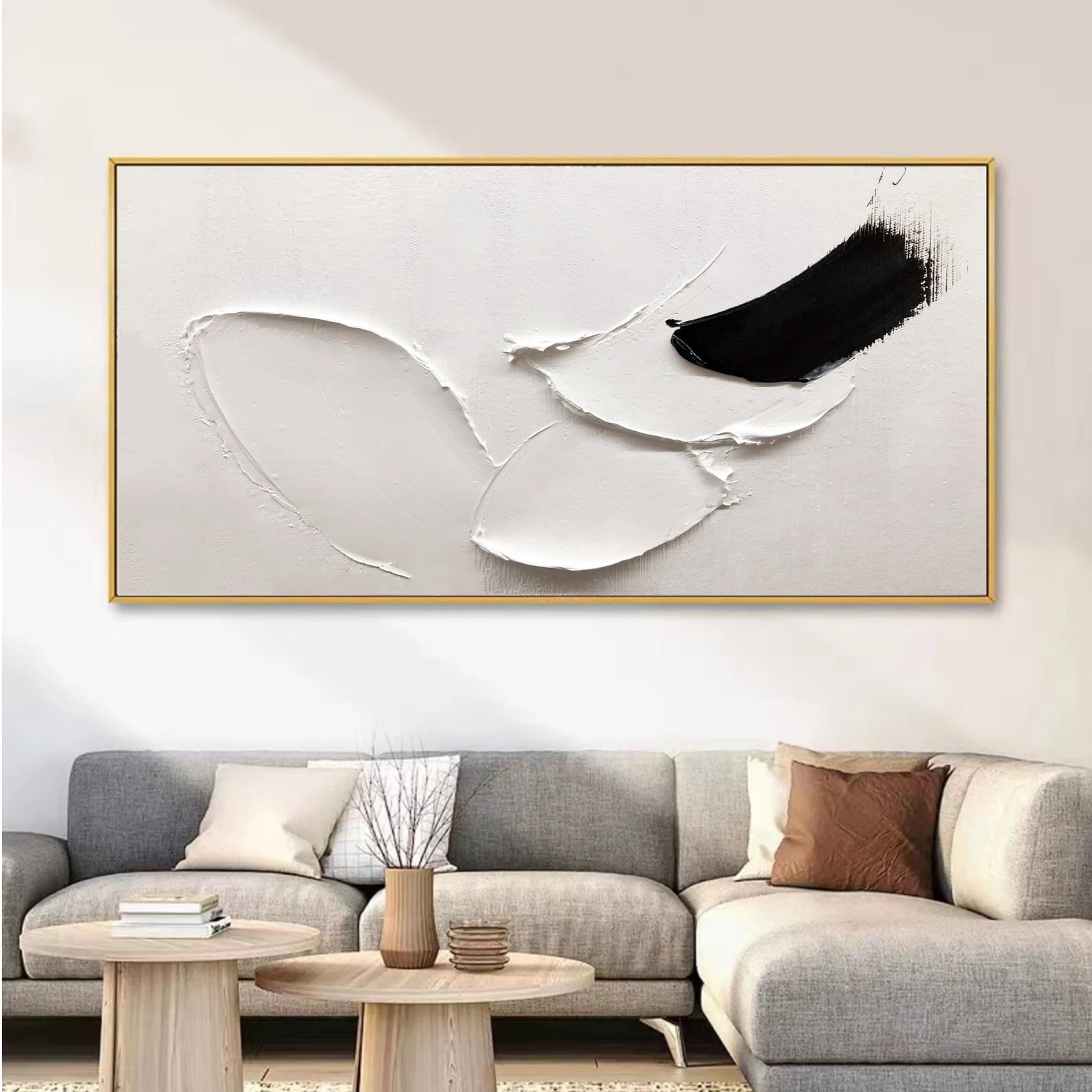 Textured Monochrome Art | Modern Simplicity