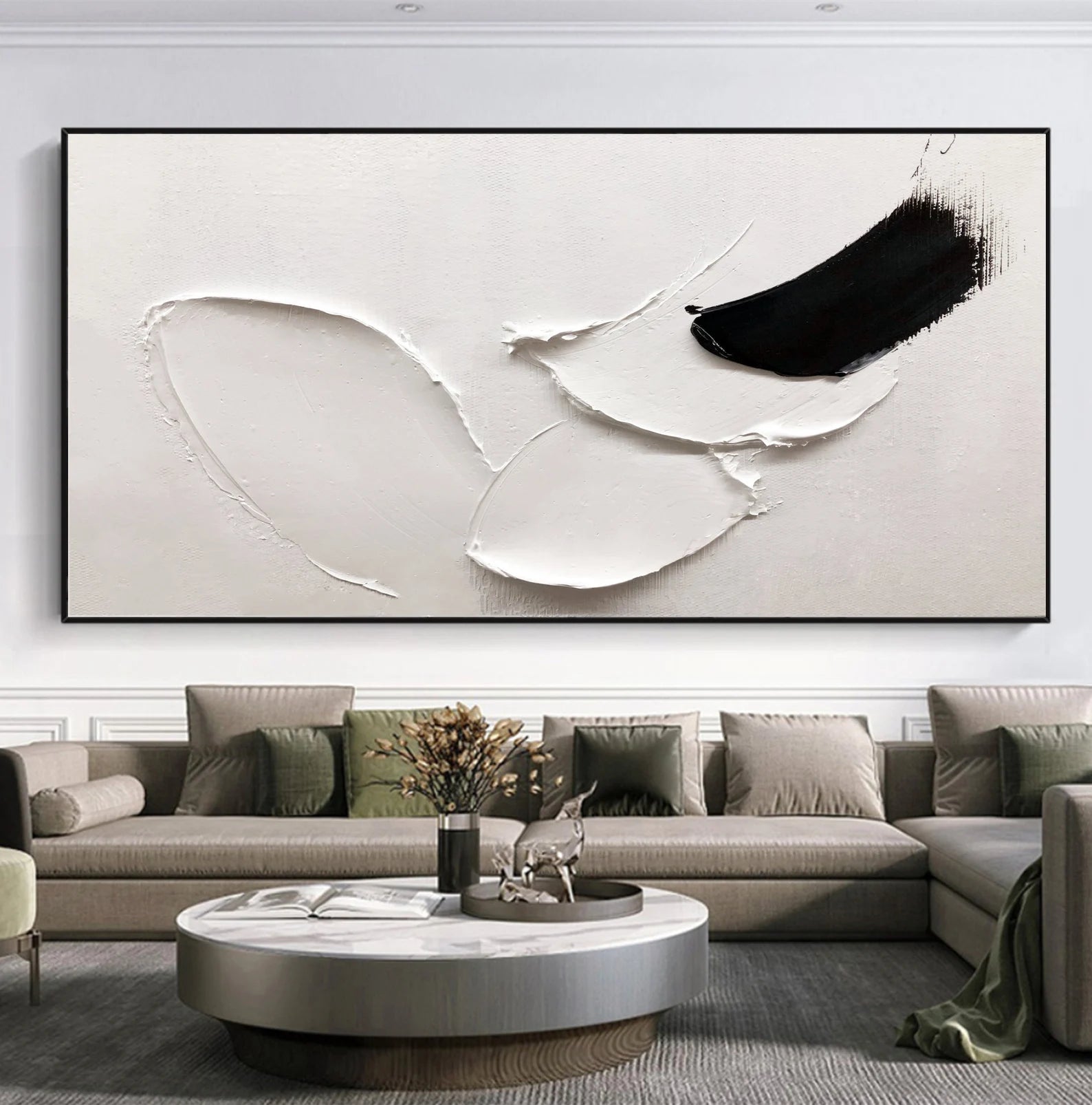 Textured Monochrome Art | Modern Simplicity