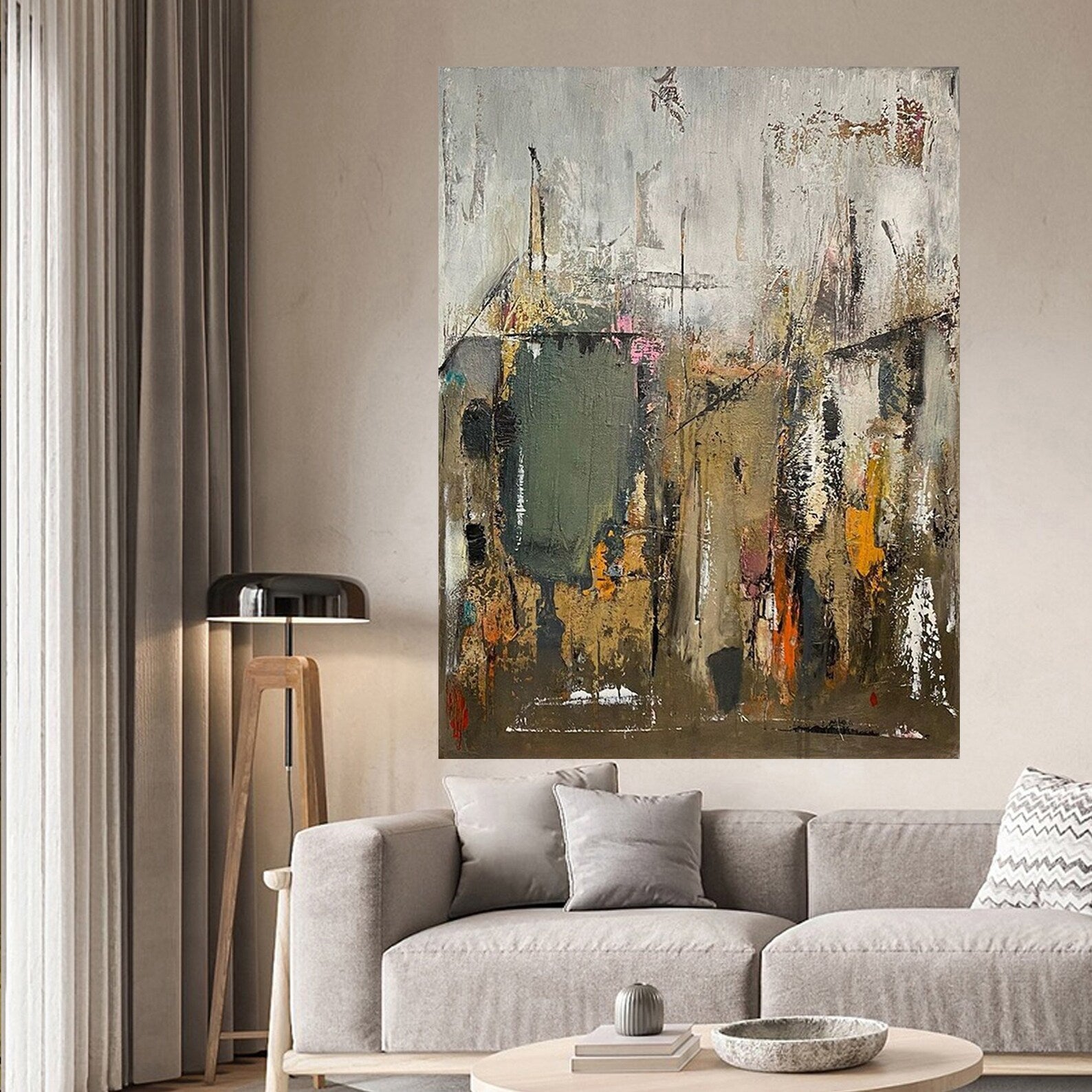 Abstract Urban Texture | Gray Gold