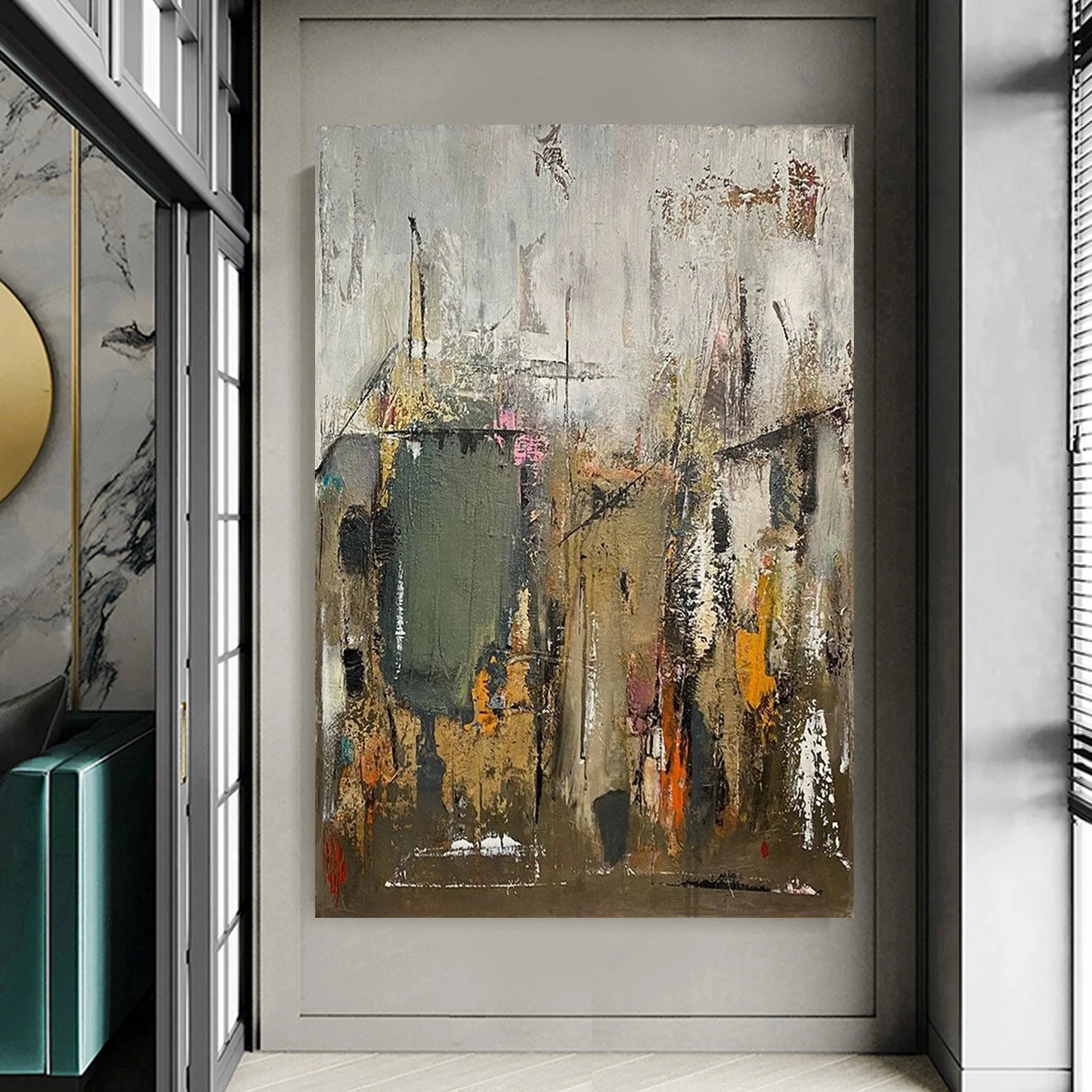 Abstract Urban Texture | Gray Gold