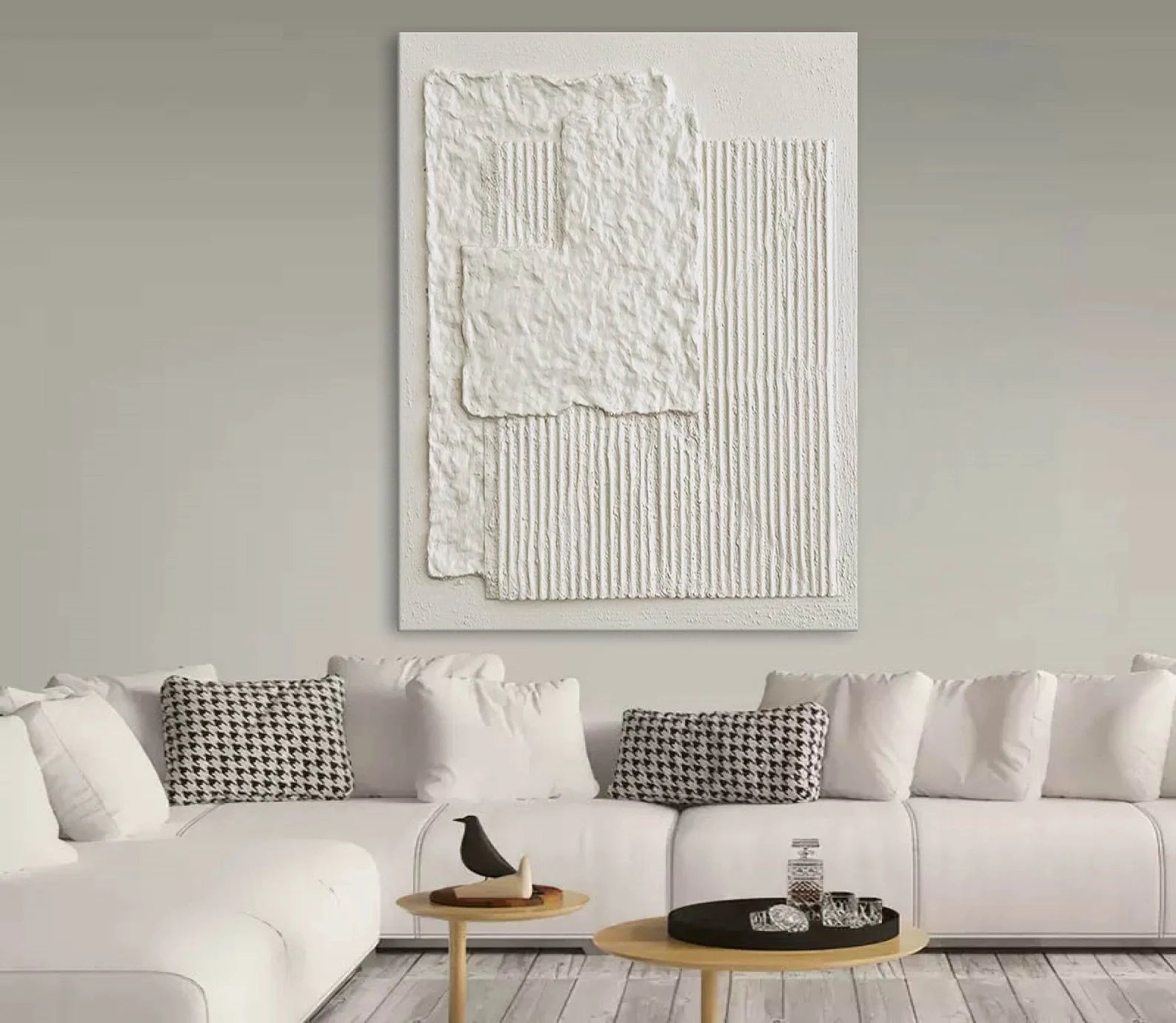 Textured White Abstract | Minimalist Luxe