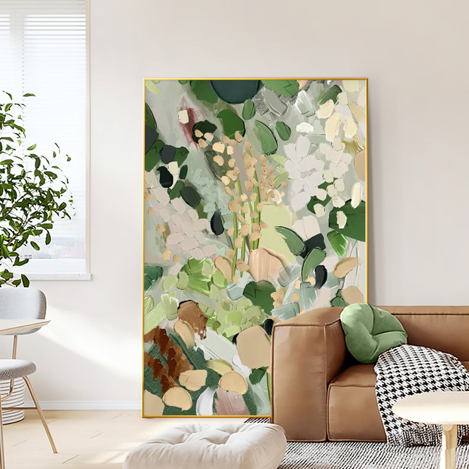 Textured Floral Opulence | Mossy Bloom