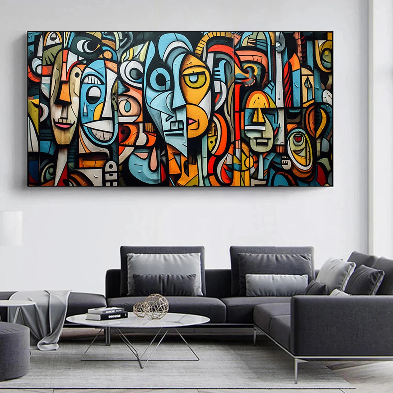 Vibrant Abstract Faces | Bold Silhouettes