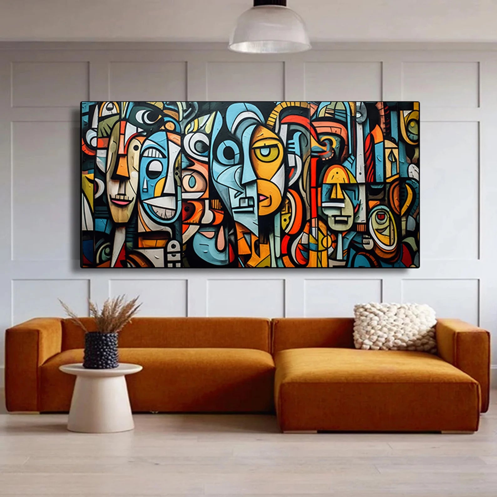 Vibrant Abstract Faces | Bold Silhouettes