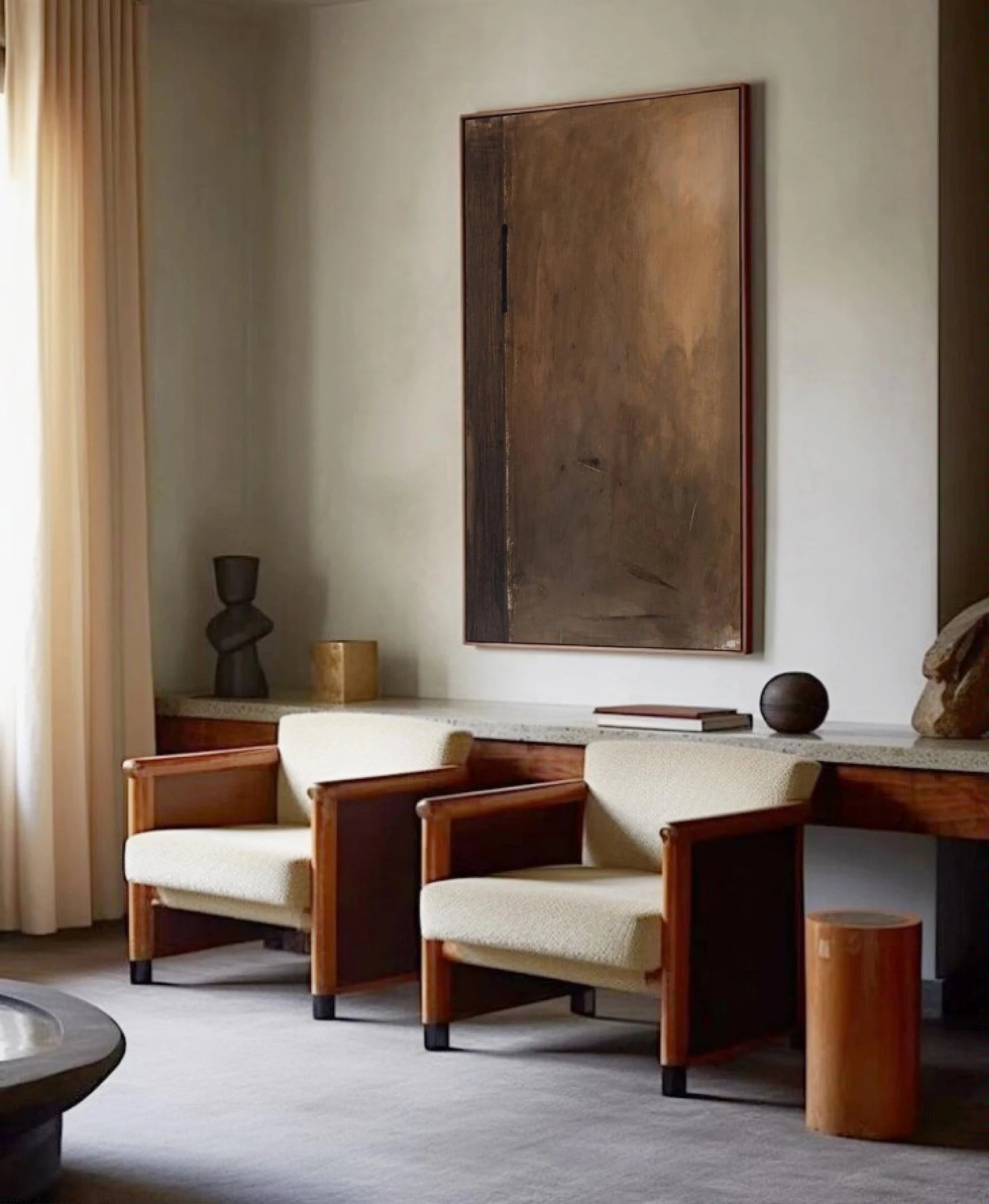 Textured Wood Tone Abstract | Rustic Luxe