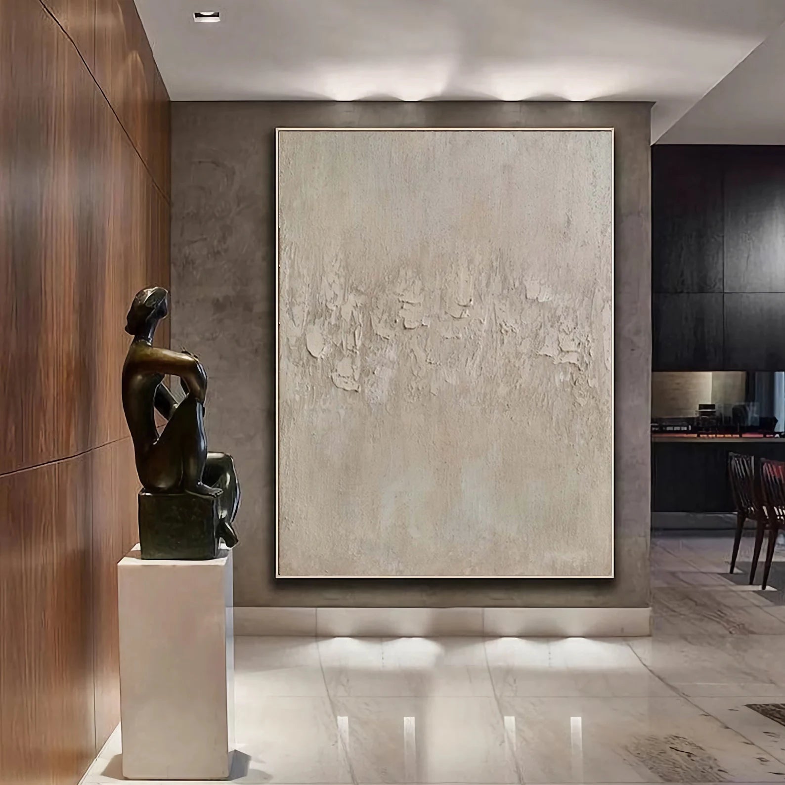 Textured Minimal Opulence | Beige White