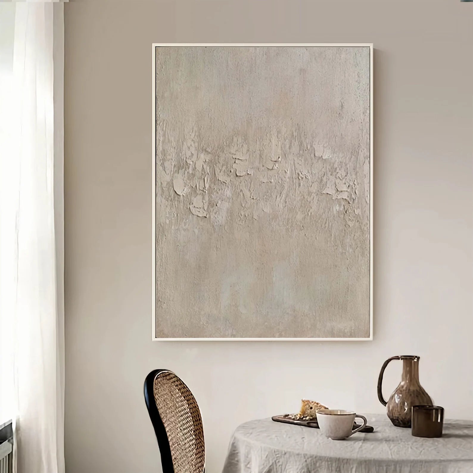 Textured Minimal Opulence | Beige White