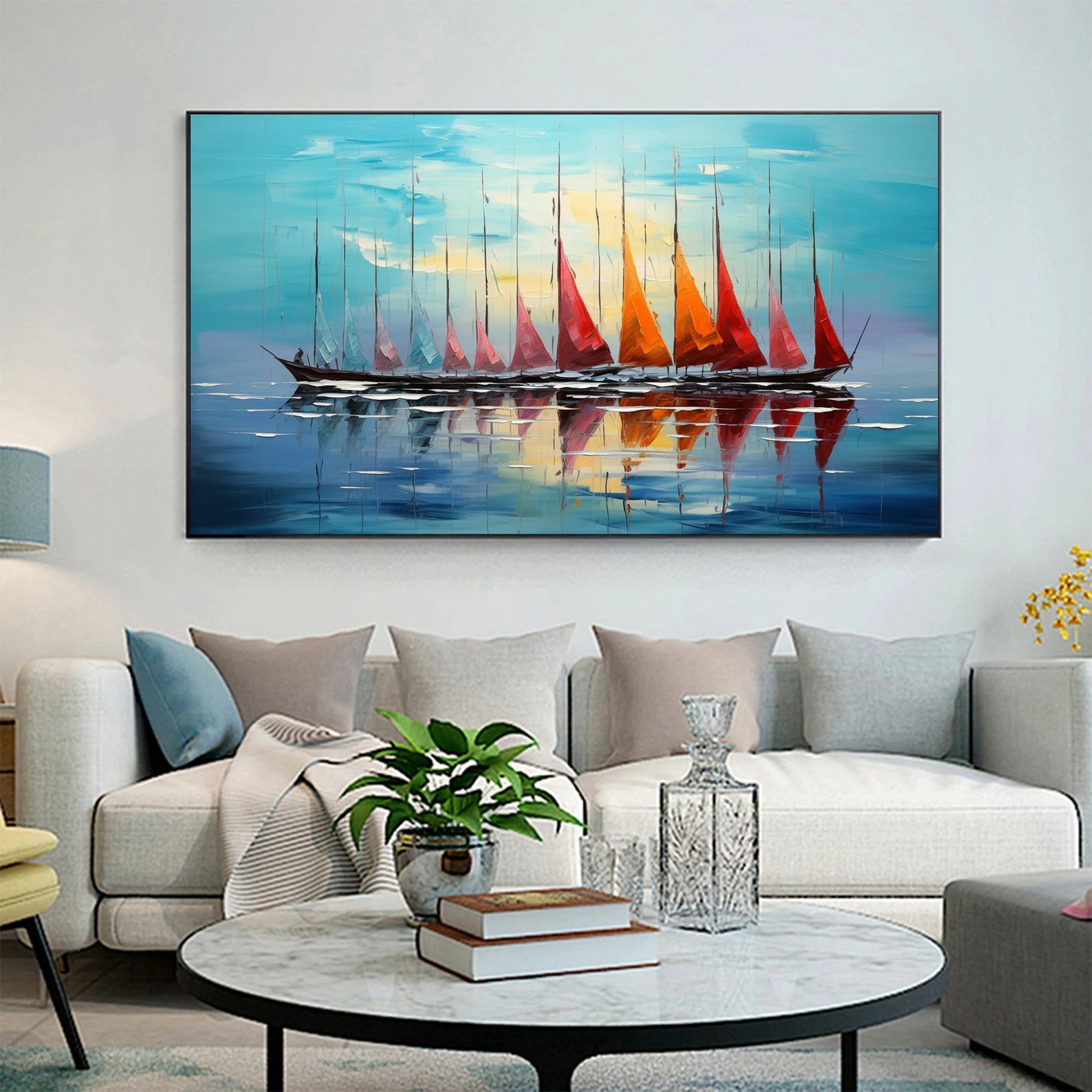 Textured Sail Opulence | Crimson Flare