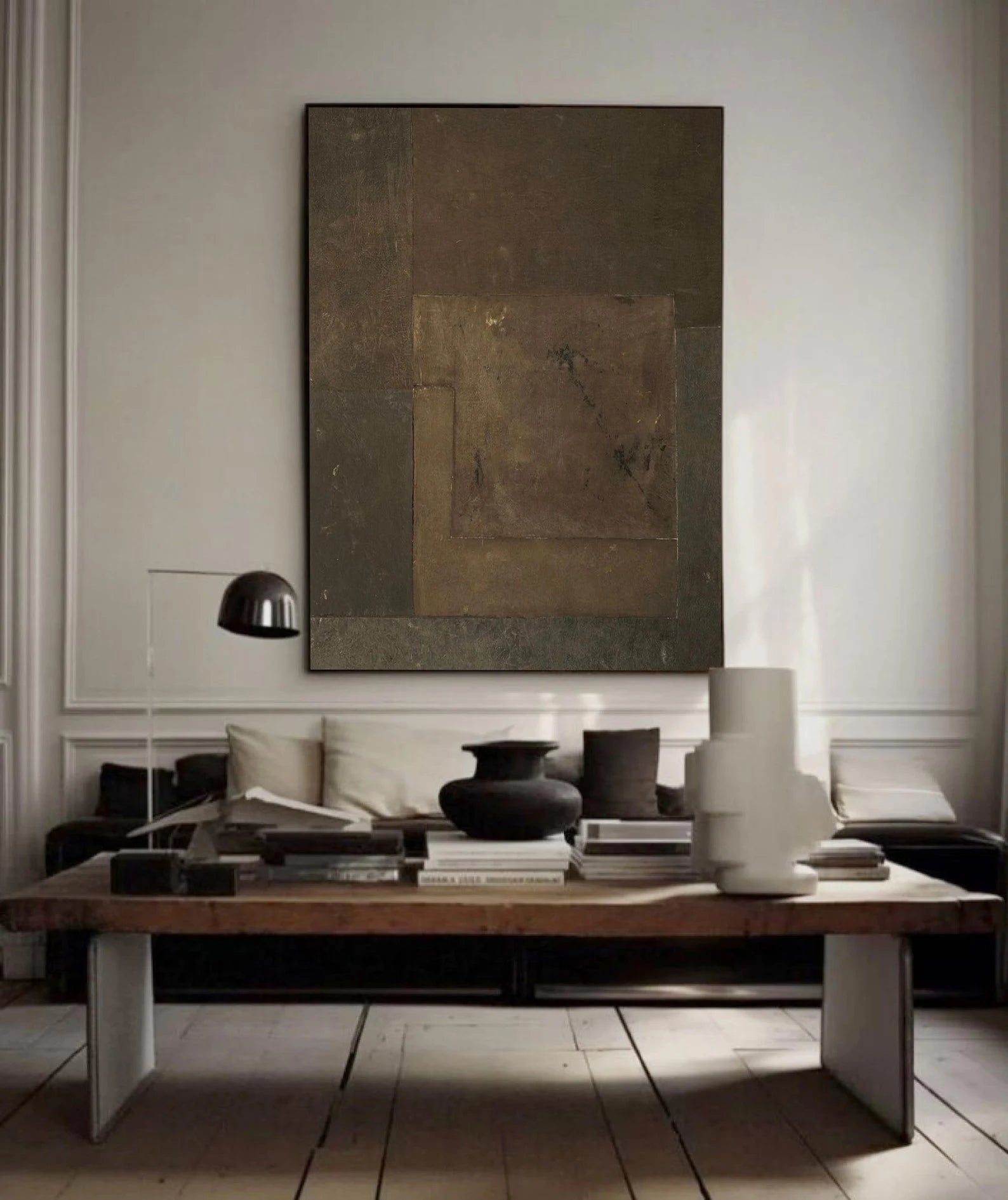 Minimalist Brown-Tone Art | Understated Depth
