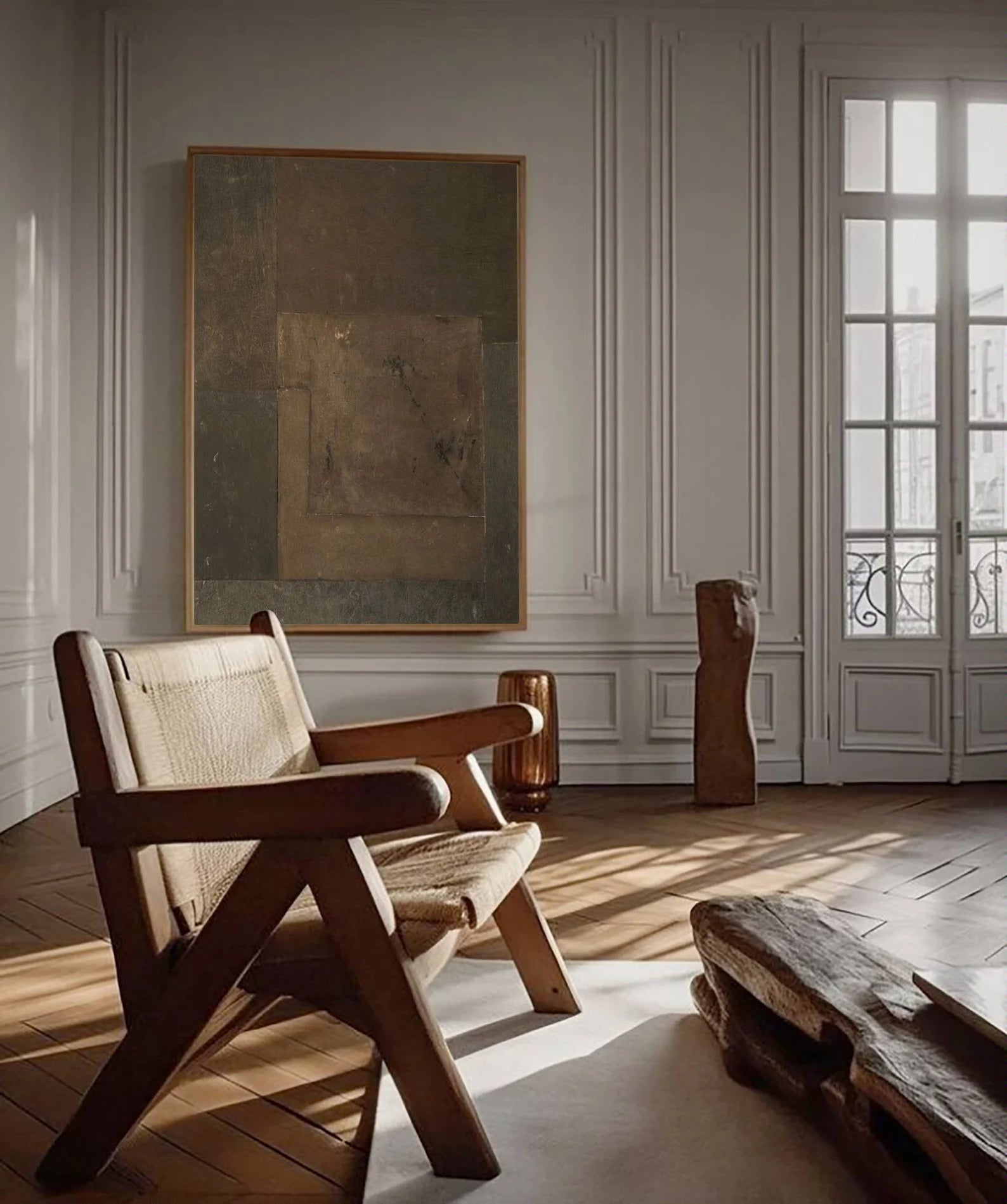 Minimalist Brown-Tone Art | Understated Depth