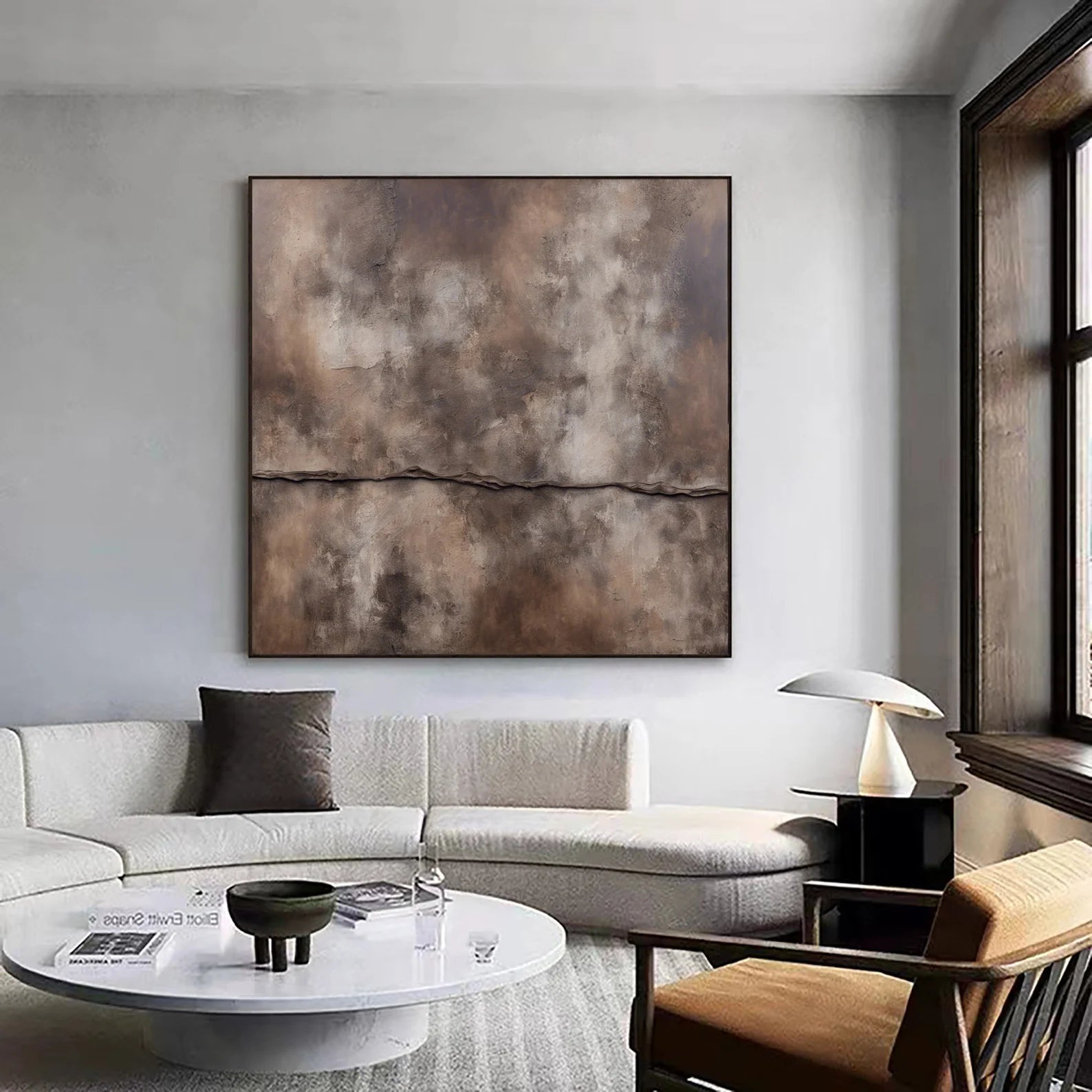 Textured Earthy Depth | Brown Beige