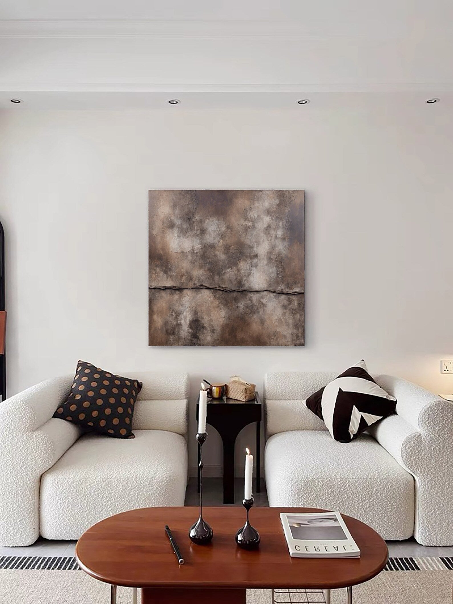 Textured Earthy Depth | Brown Beige