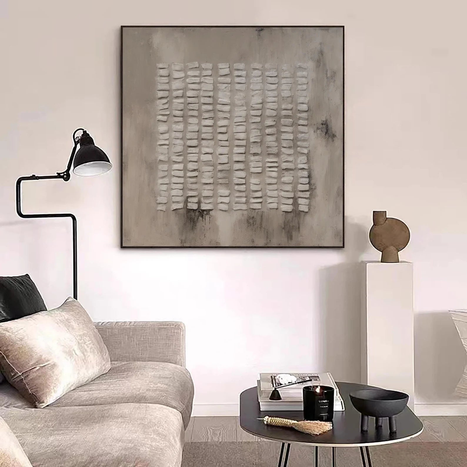 Textured Gray Abstract Art | Subtle Sophistication