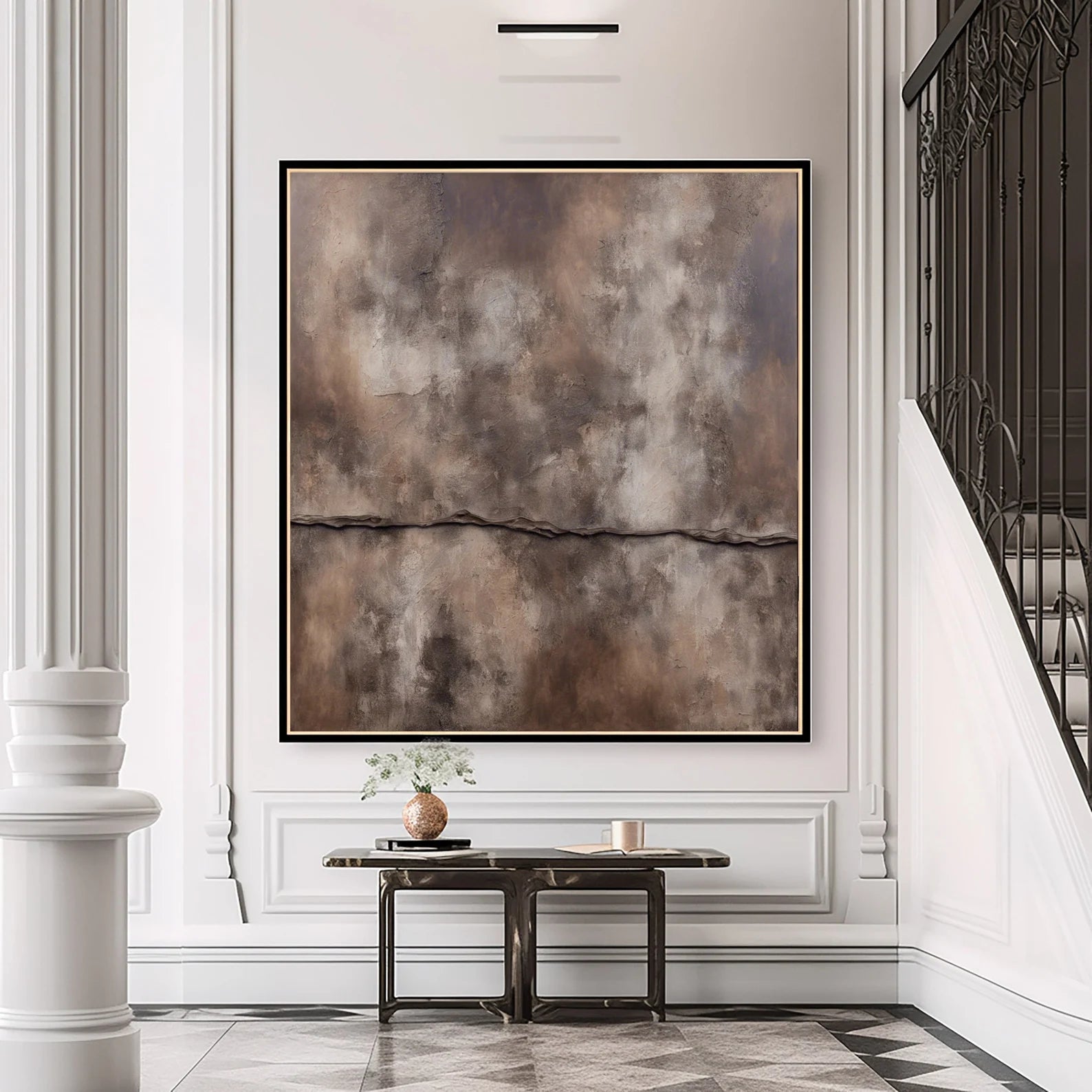 Textured Earthy Depth | Brown Beige