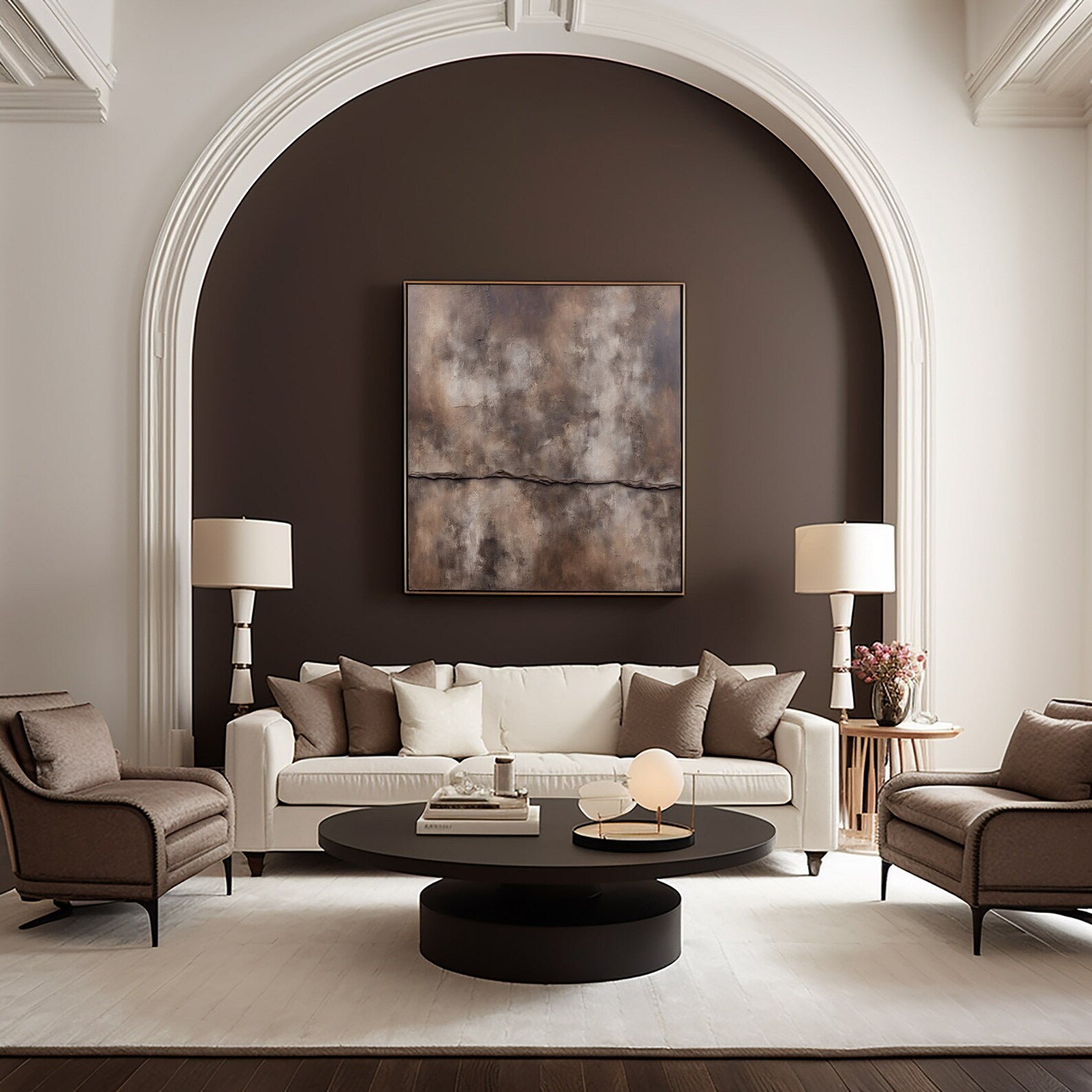 Textured Earthy Depth | Brown Beige