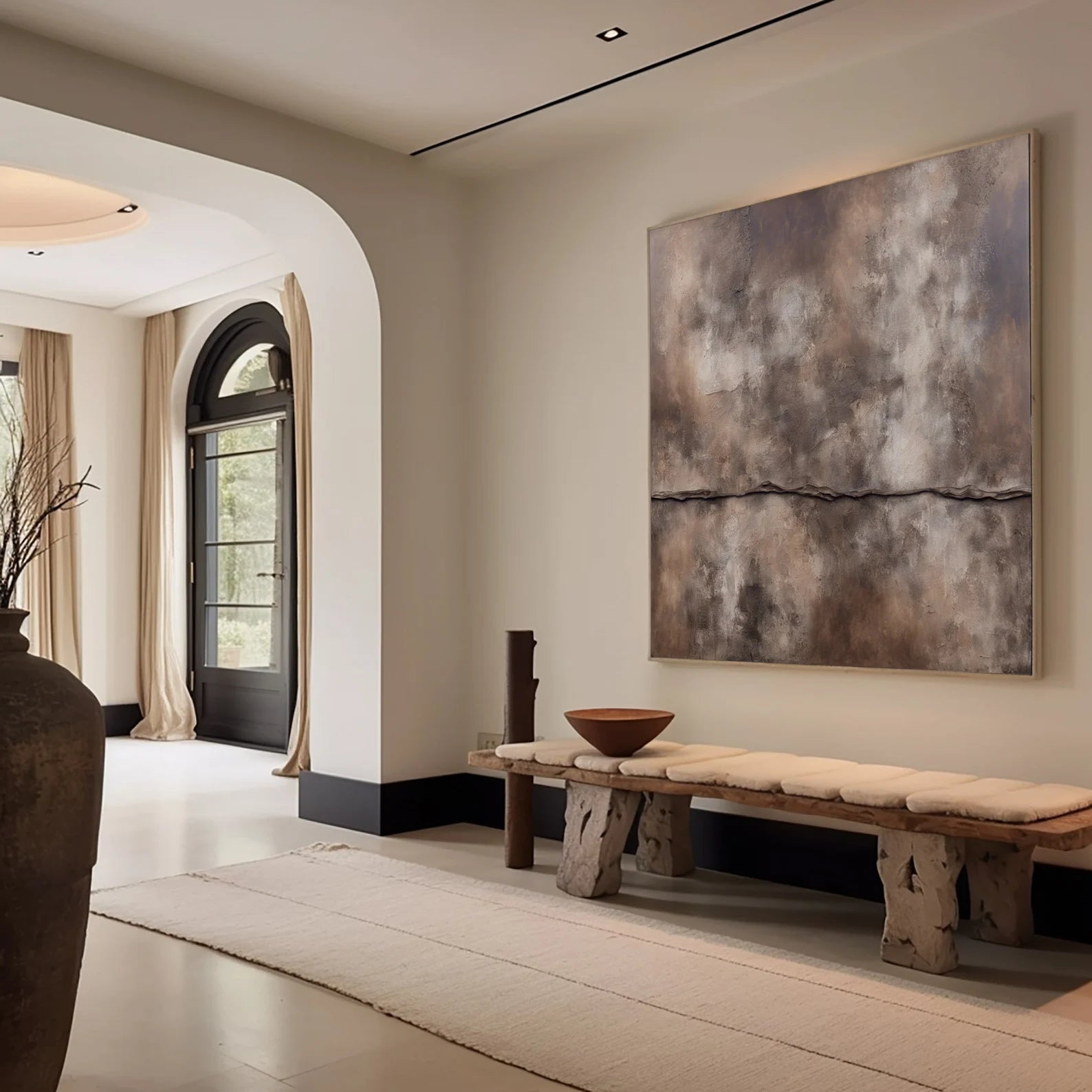 Textured Earthy Depth | Brown Beige