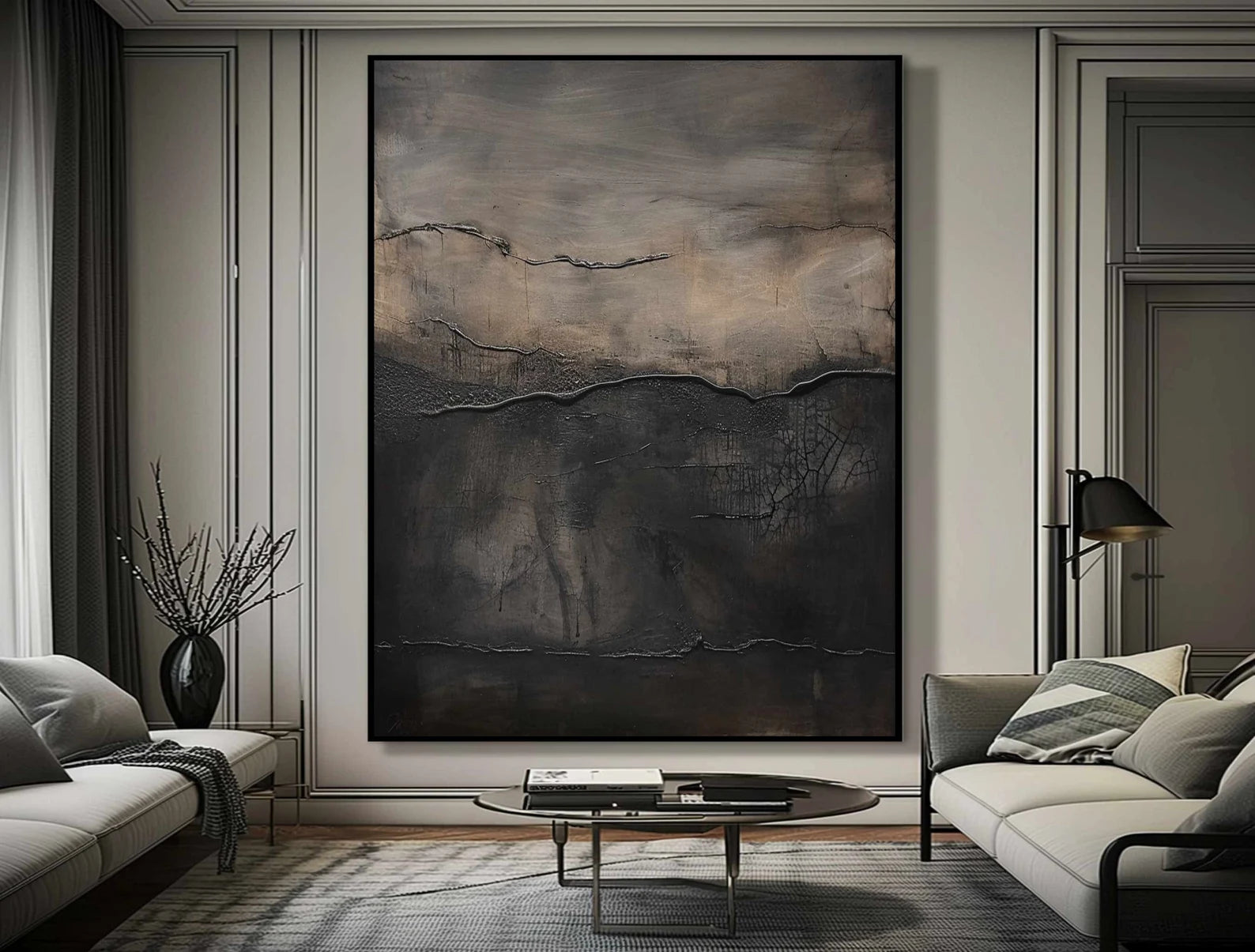 Textured Abstract Art | Moody Depth