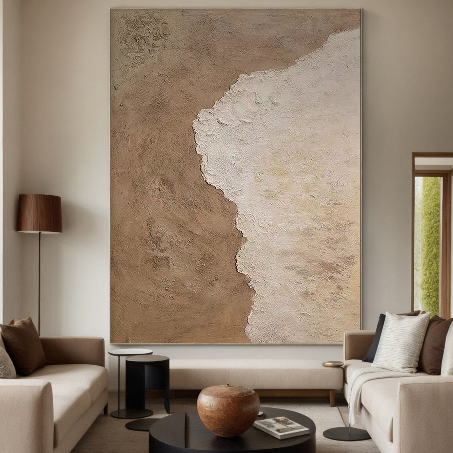 Textured Neutral Harmony | Beige Edge