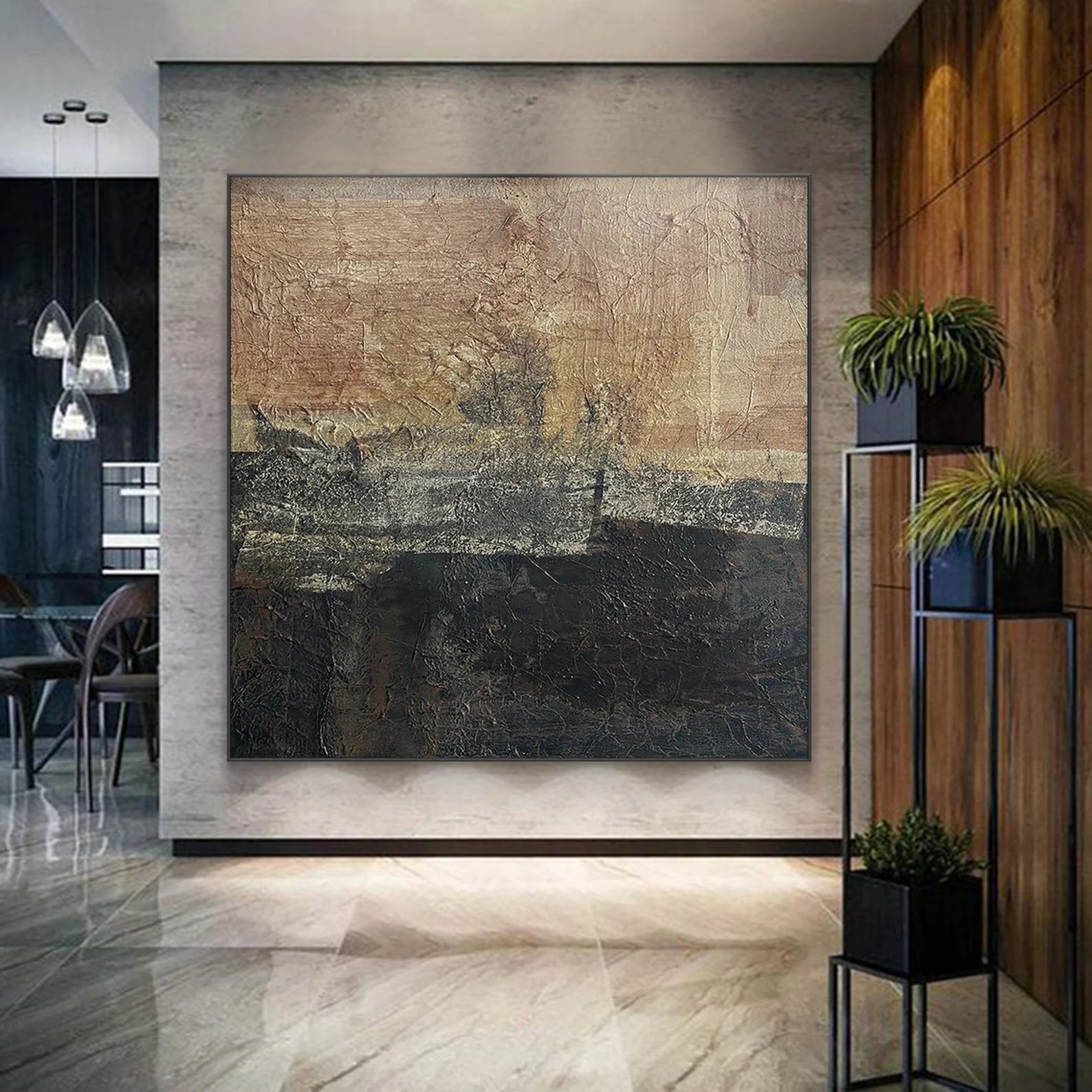 Textured Gradient Boldness | Brown Rhythm