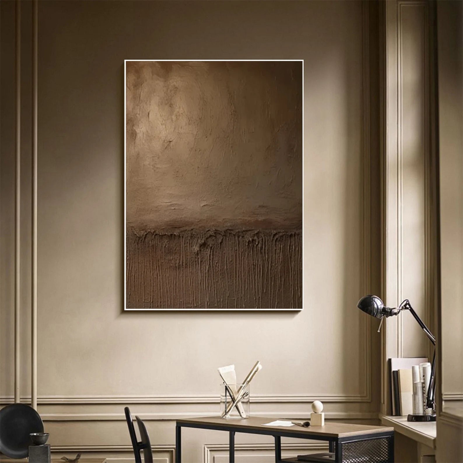 Textured Earthy Abstract | Warm Luxe