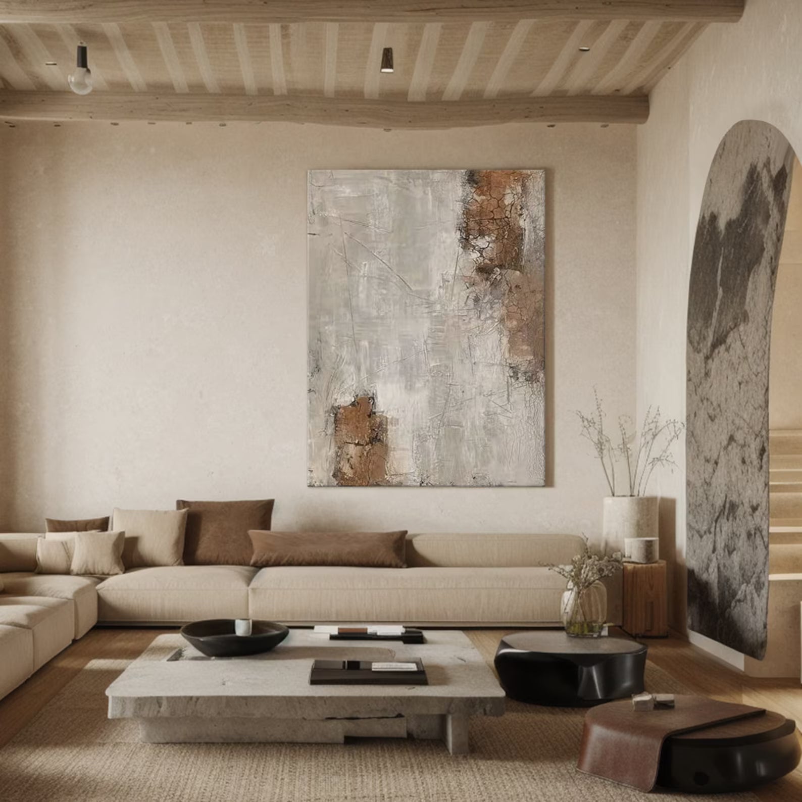 Textured Neutral Nuance | Grey Beige