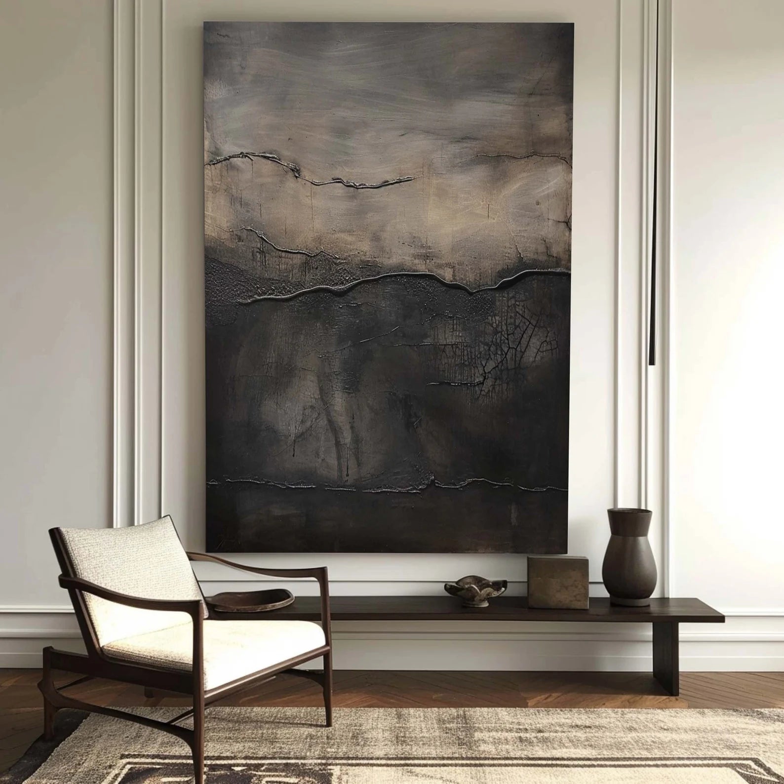 Textured Abstract Art | Moody Depth