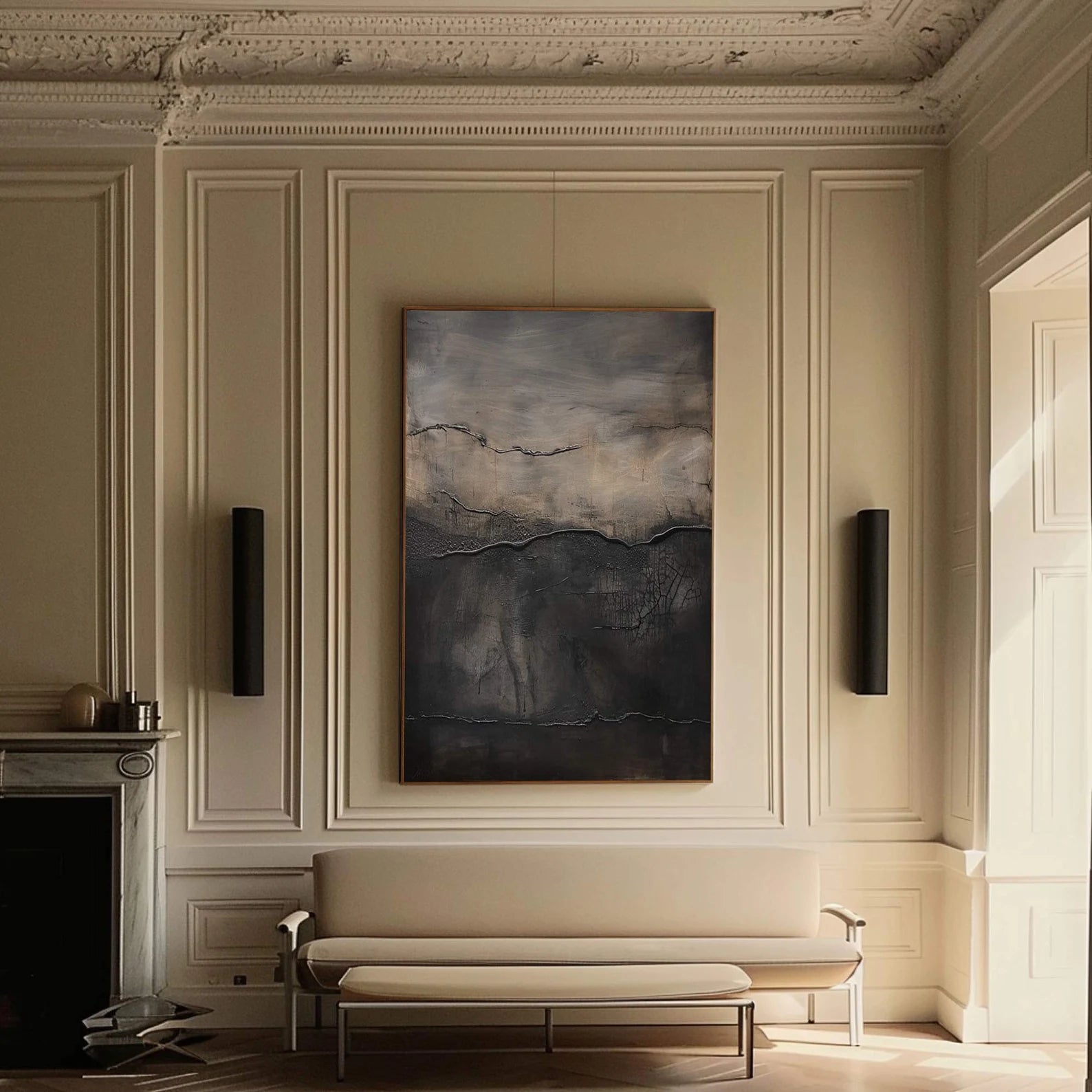 Textured Abstract Art | Moody Depth