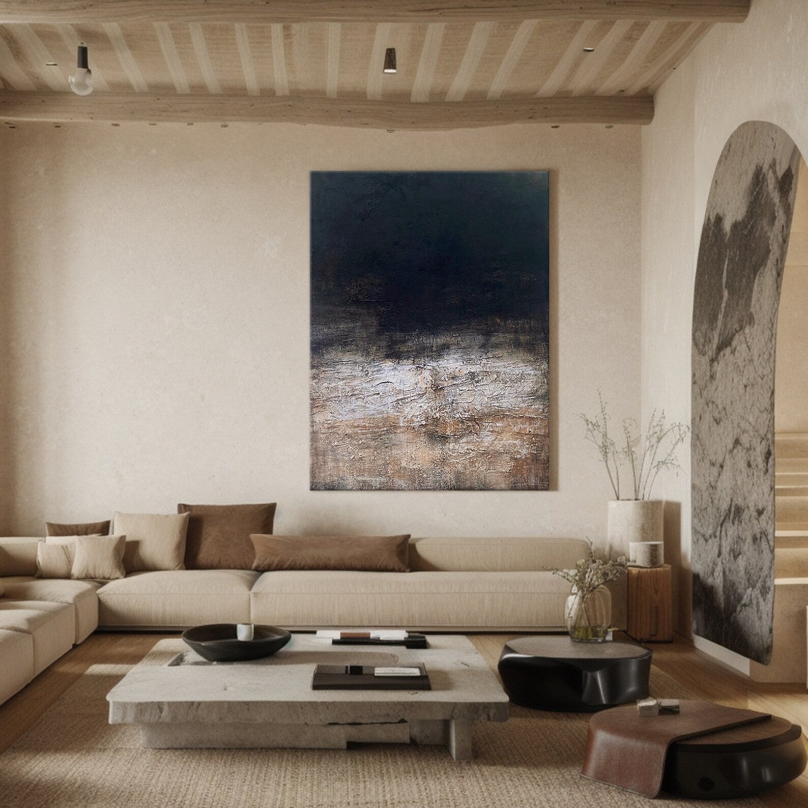 Textured Gradient Depth | Bronze Rhythm