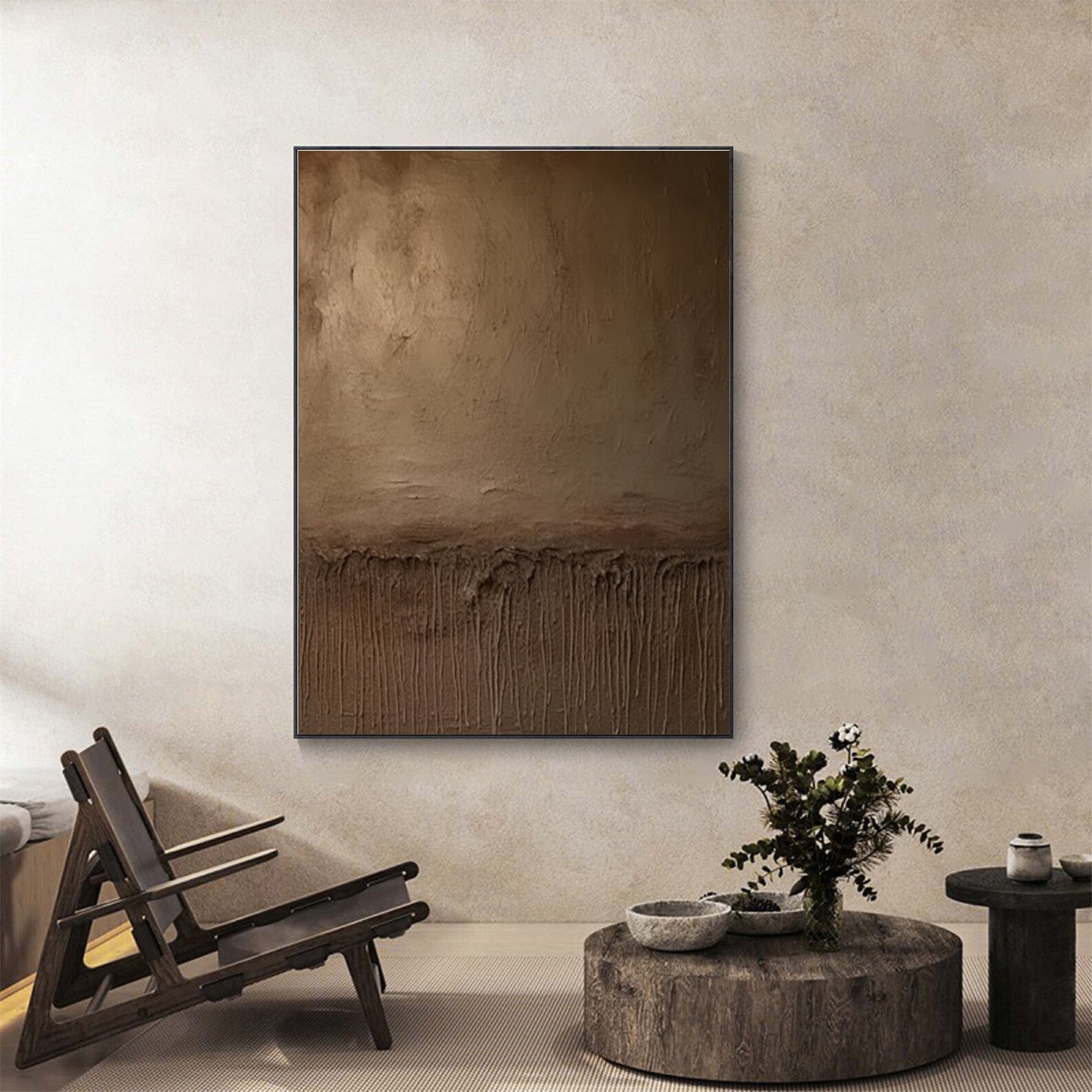 Textured Earthy Abstract | Warm Luxe